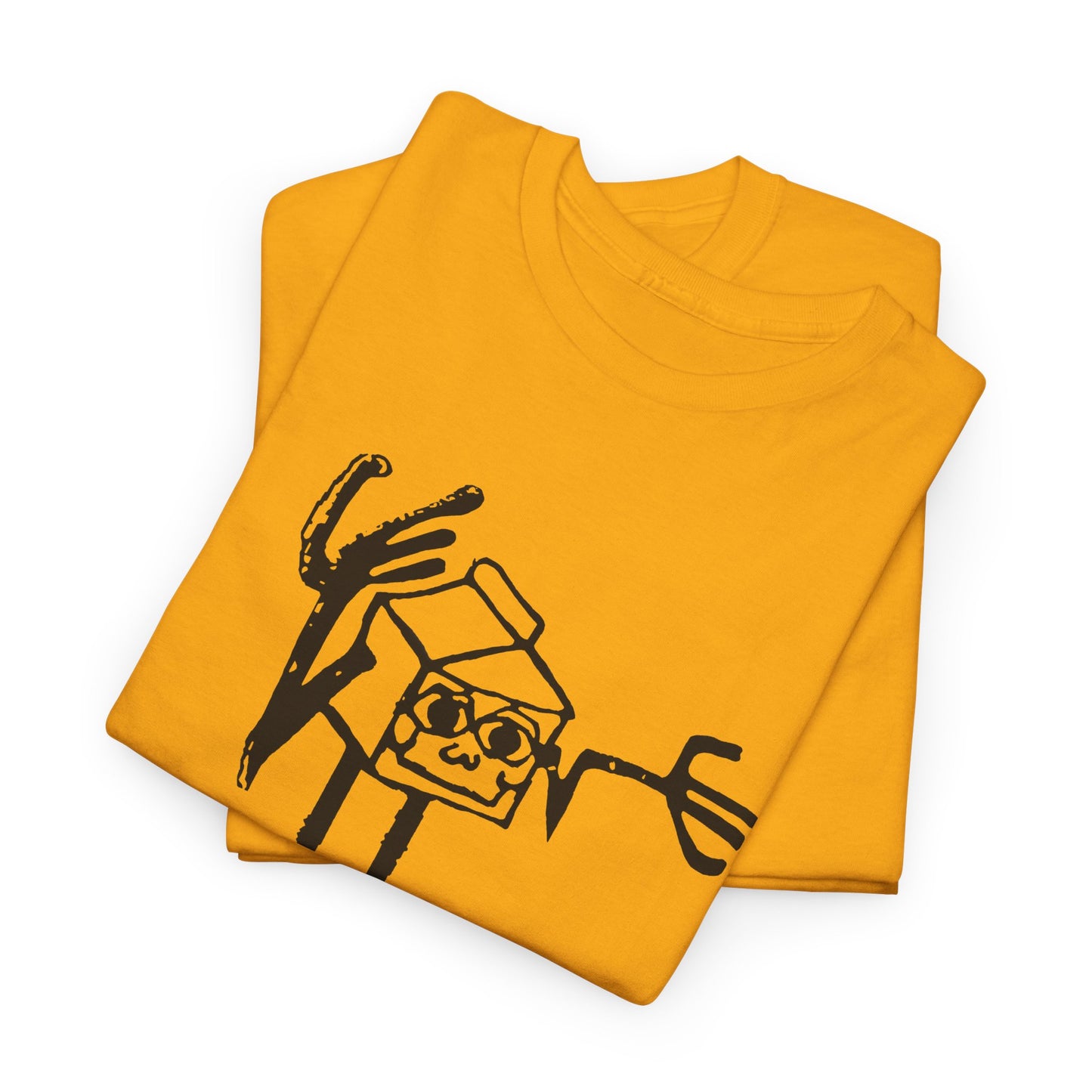 mid 80s anthropomorphic milk carton safety message reproduction tshirt