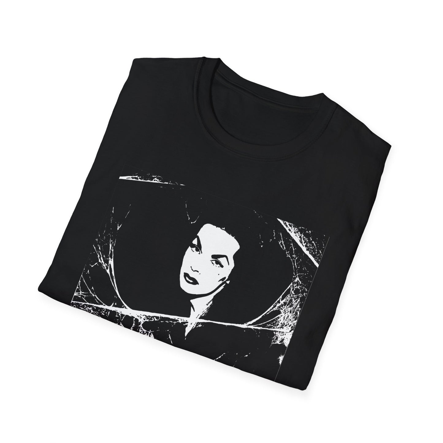 vampira from the vampira show stencil tshirt