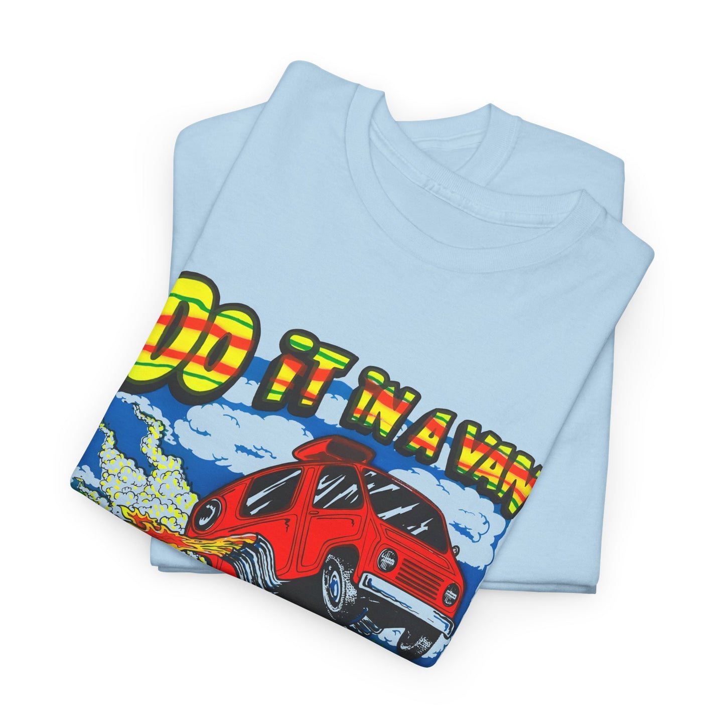 vintage 1975 do it in a van graphic reproduction tshirt