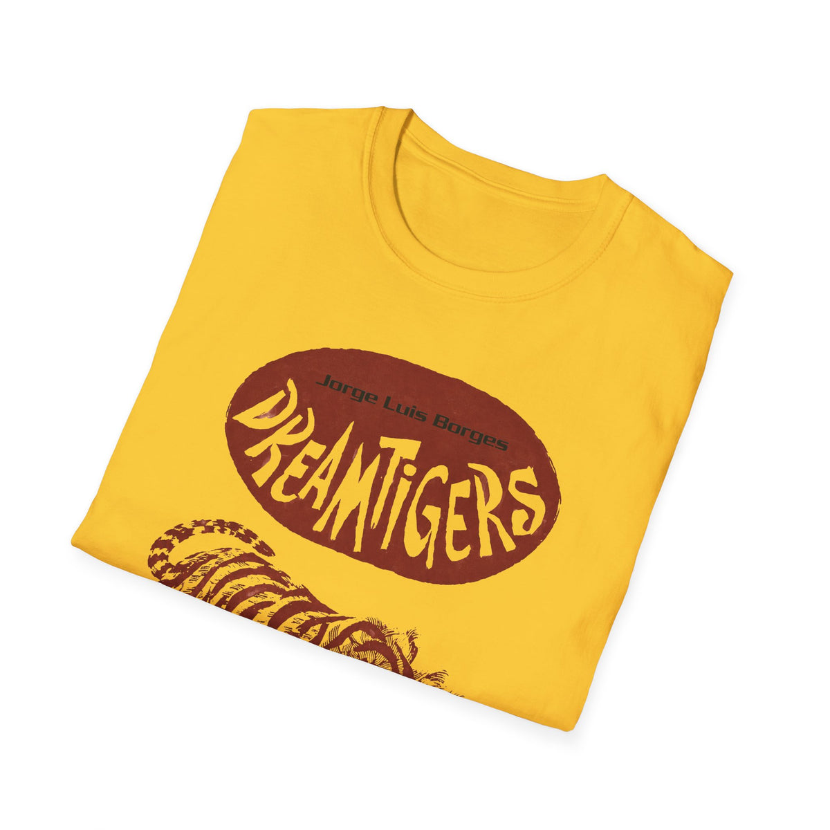 jorge luis borges 1960s dreamtigers book cover tshirt