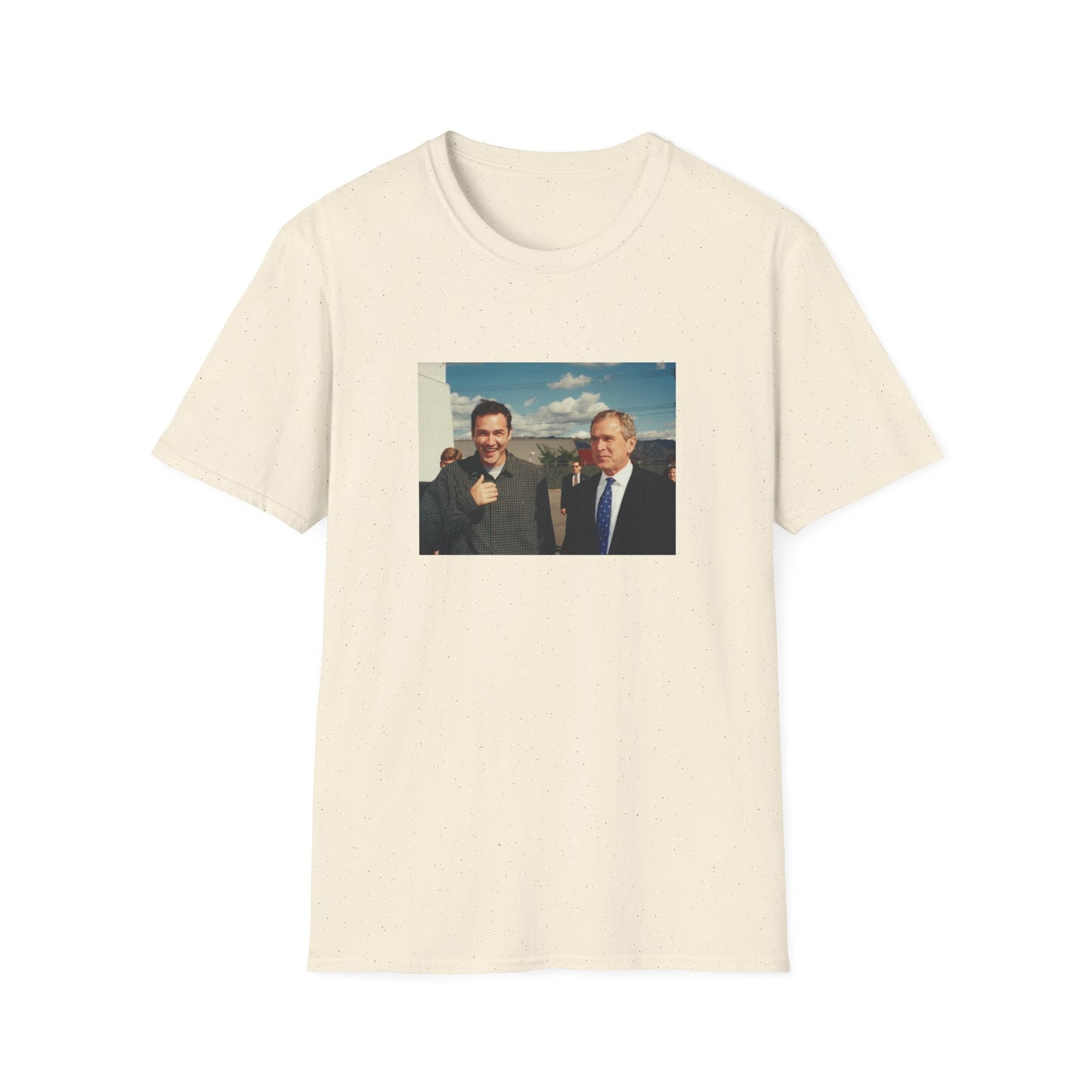 norm macdonald and george bush jr. tshirt
