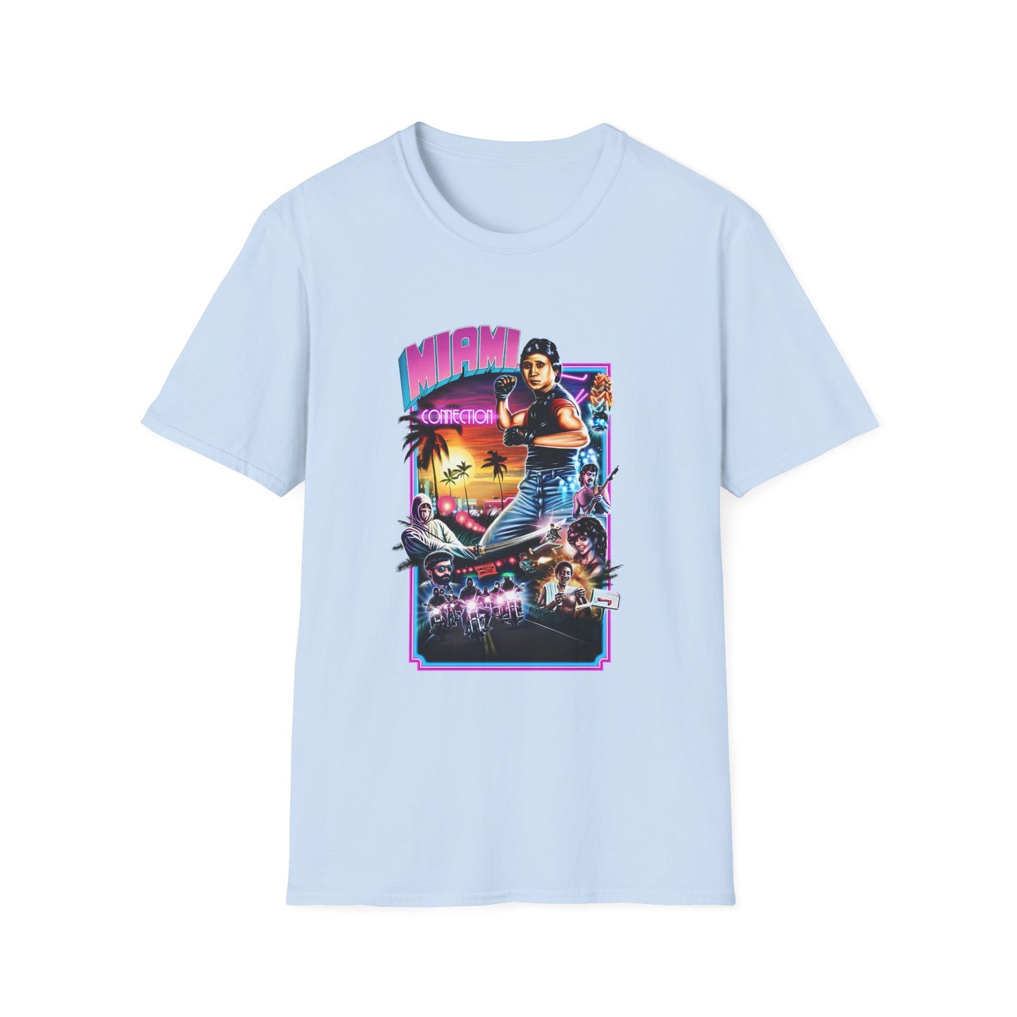 1987 movie miami connection movie poster tshirt