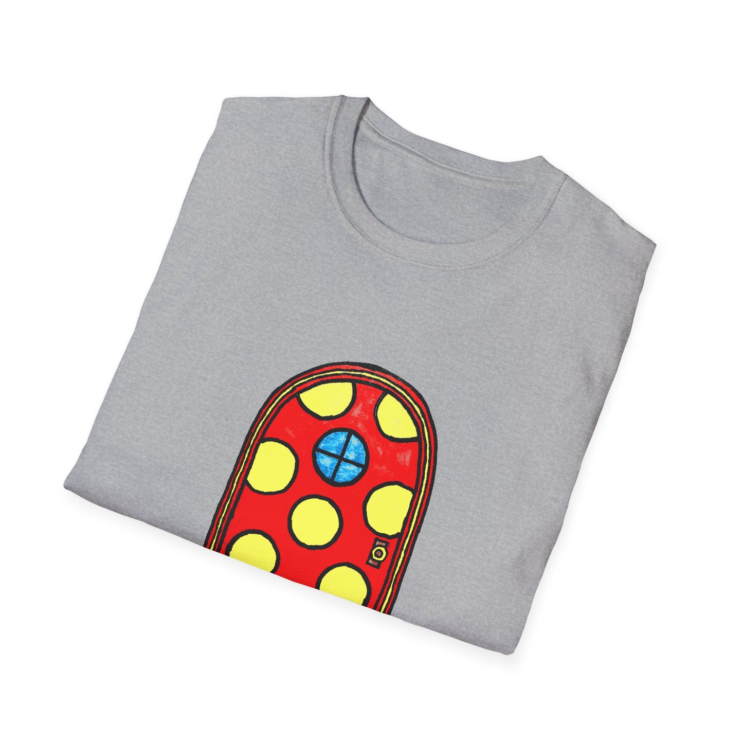 polka dot door original drawing tshirt