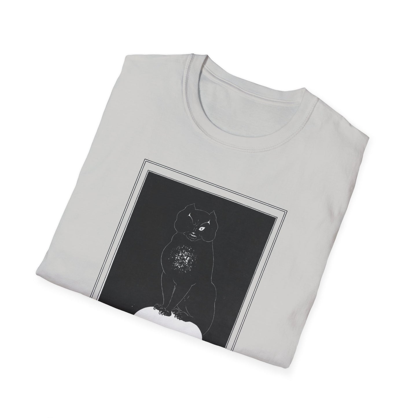 1901 illustration by aubrey beardsley the black cat for the tales of edgar allan poe tshirt