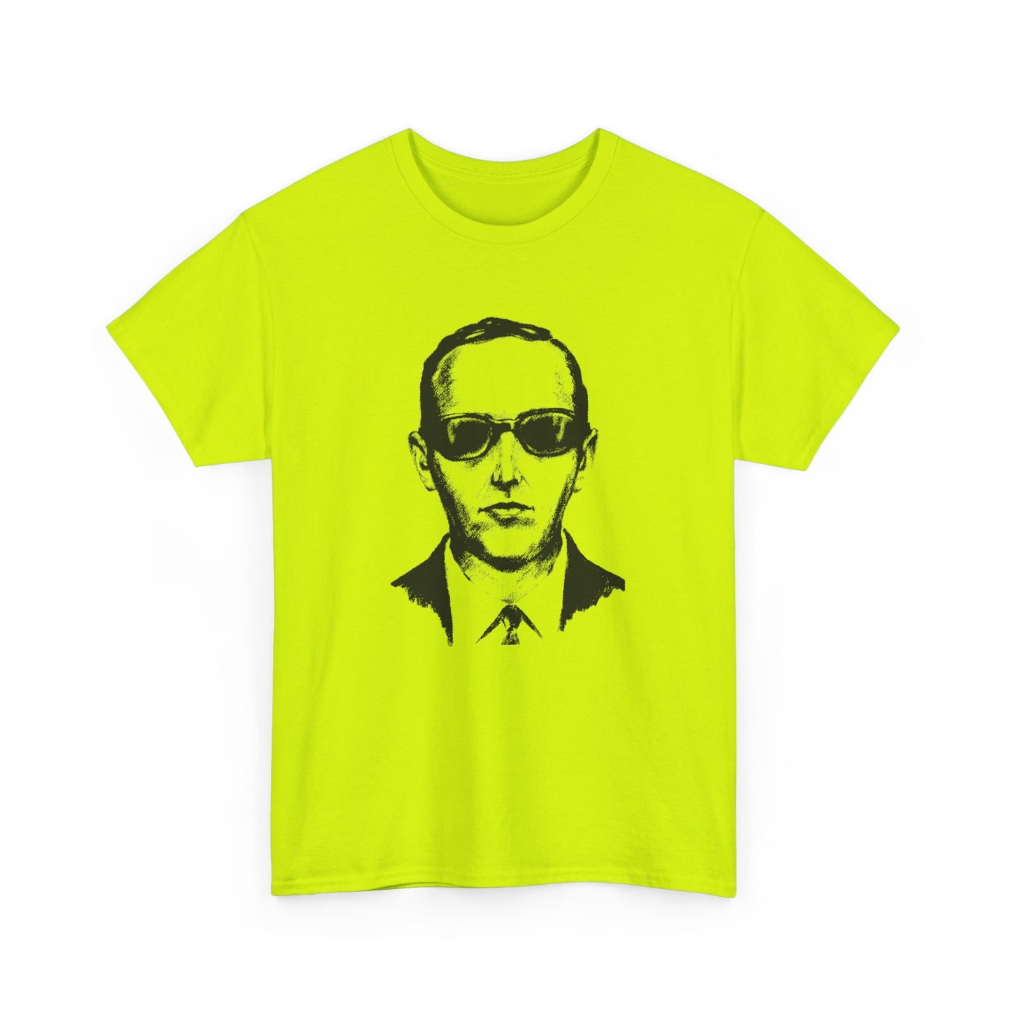 d.b. cooper fbi sketch large head tshirt