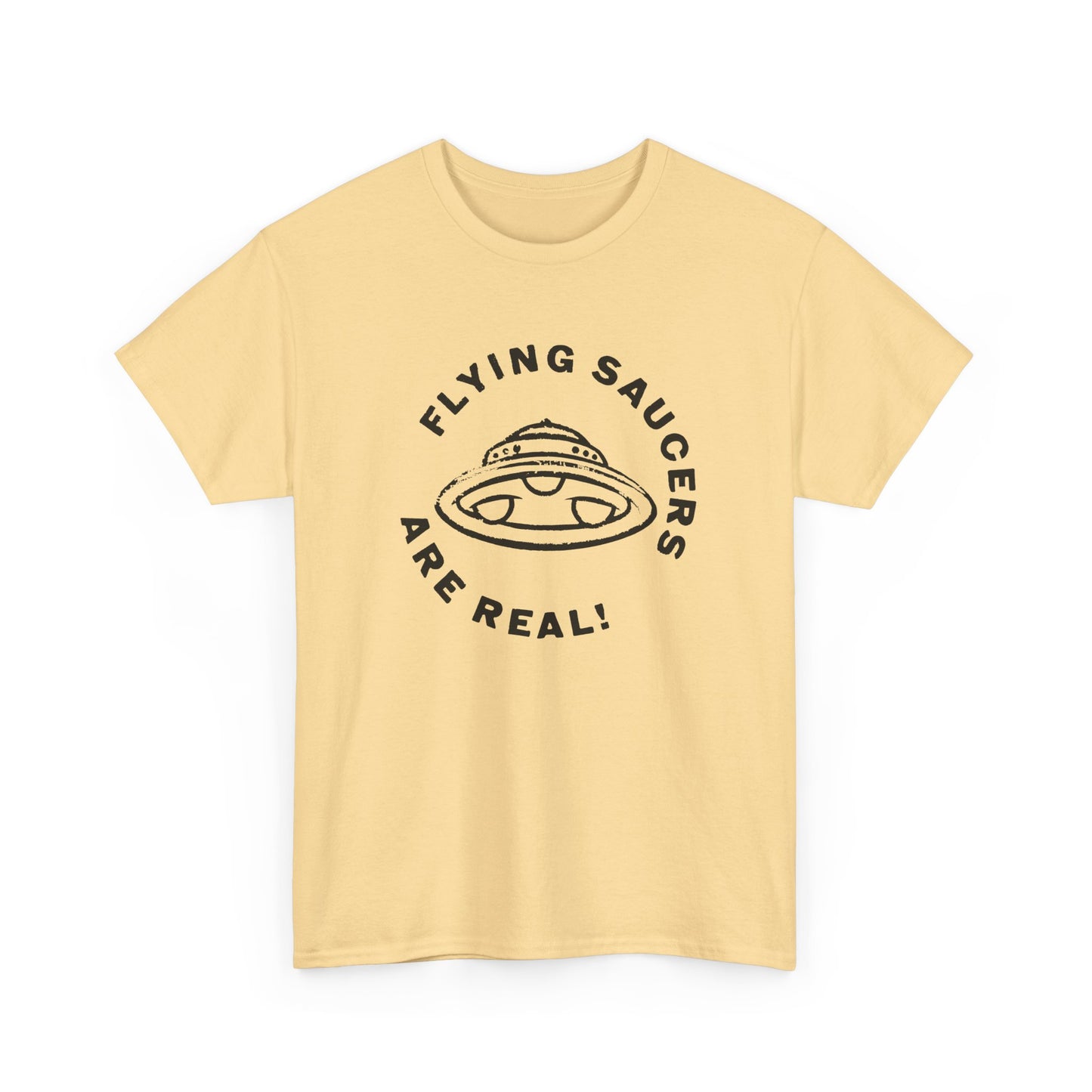 flying saucers are real! vintage style image tshirt