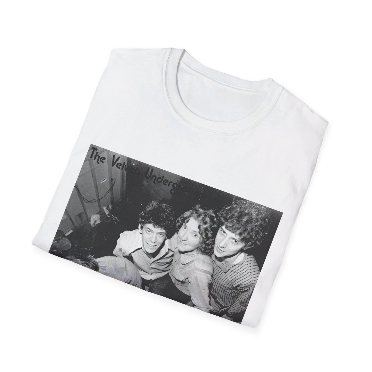 the velvet underground band photo in black and white tshirt