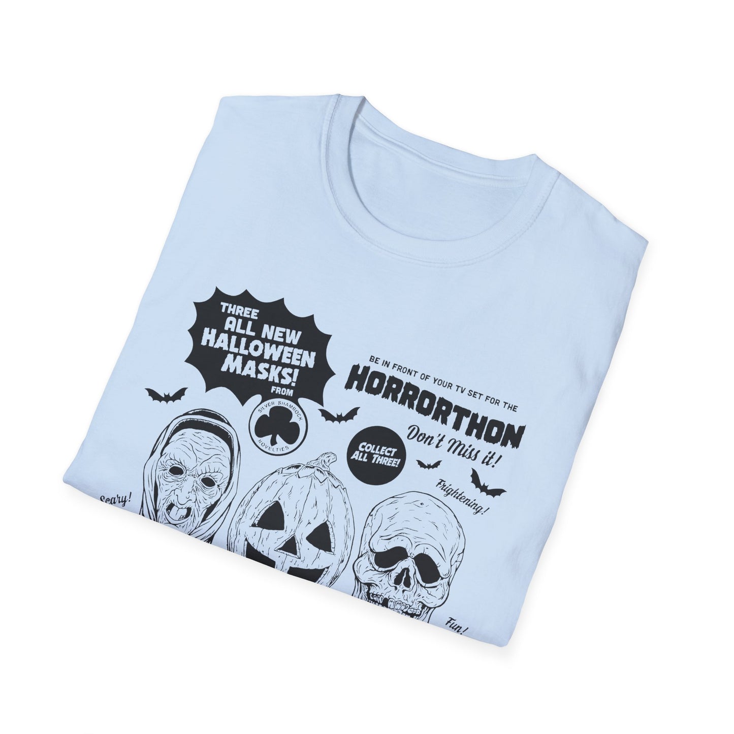 halloween 3 tv guide ad graphic 2 in black tshirt