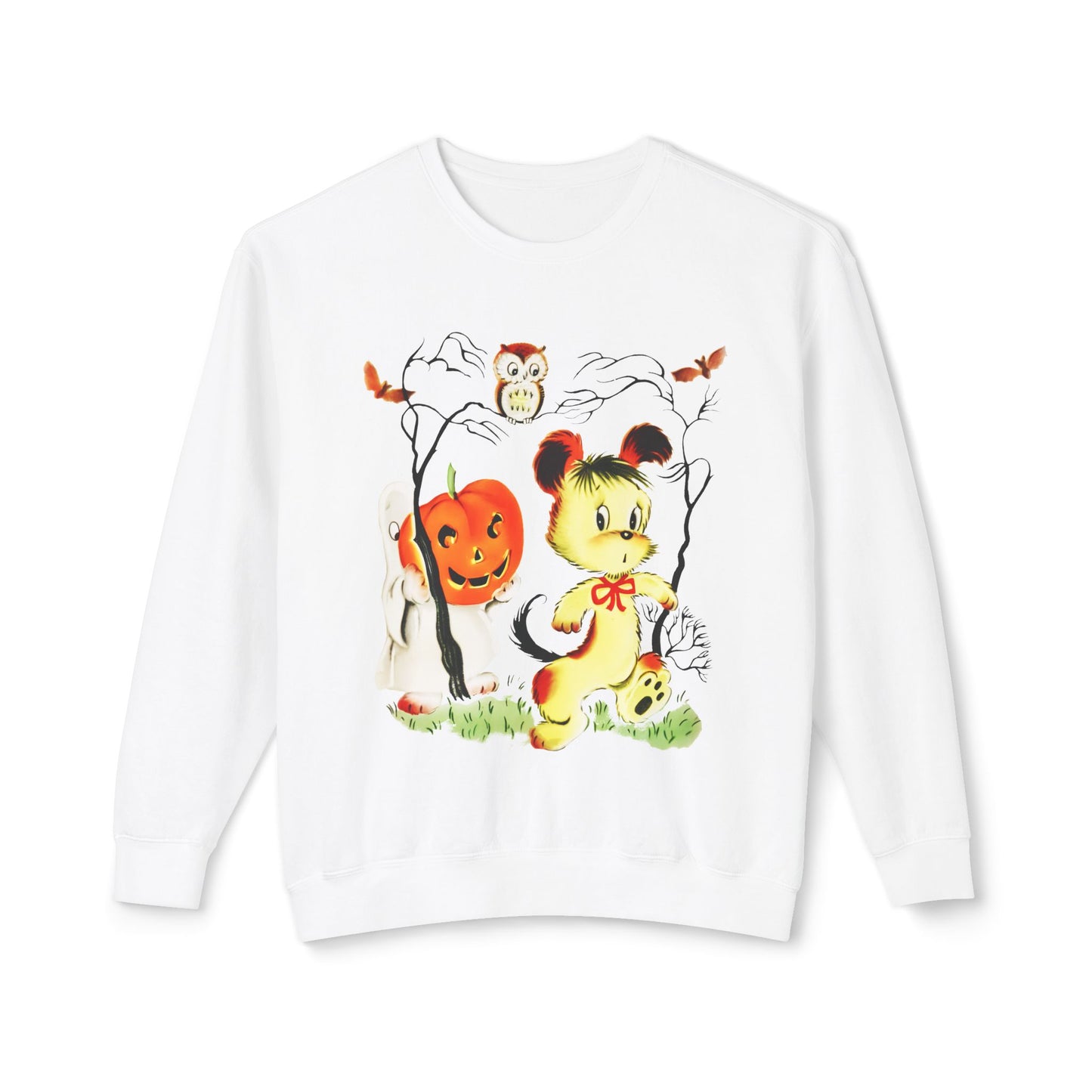 vintage chicago halloween historical greeting card 100% cotton sweatshirt