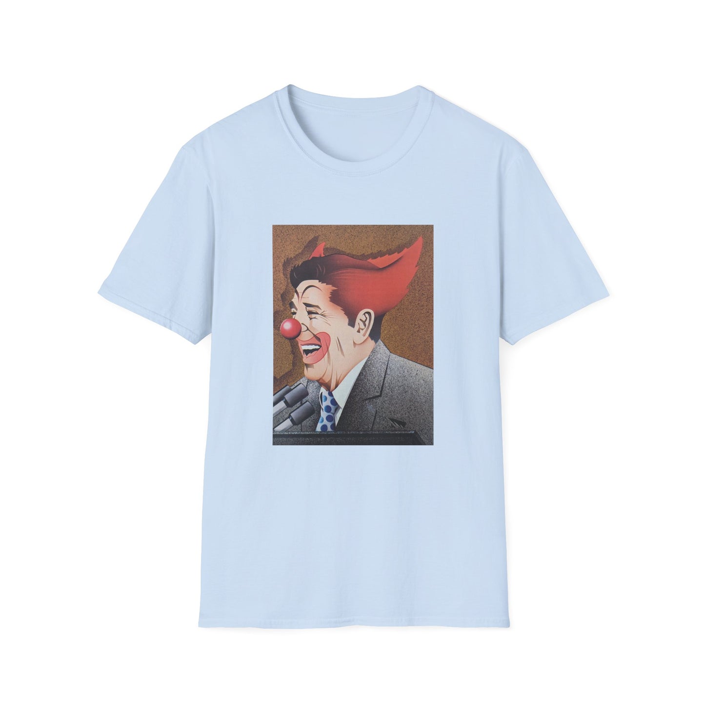 ronald reagan 40th us president clown tshirt