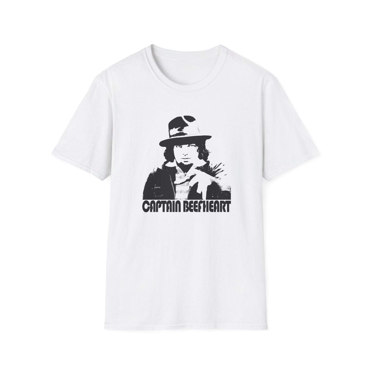 captain beefheart without the trout mask black stencil tshirt