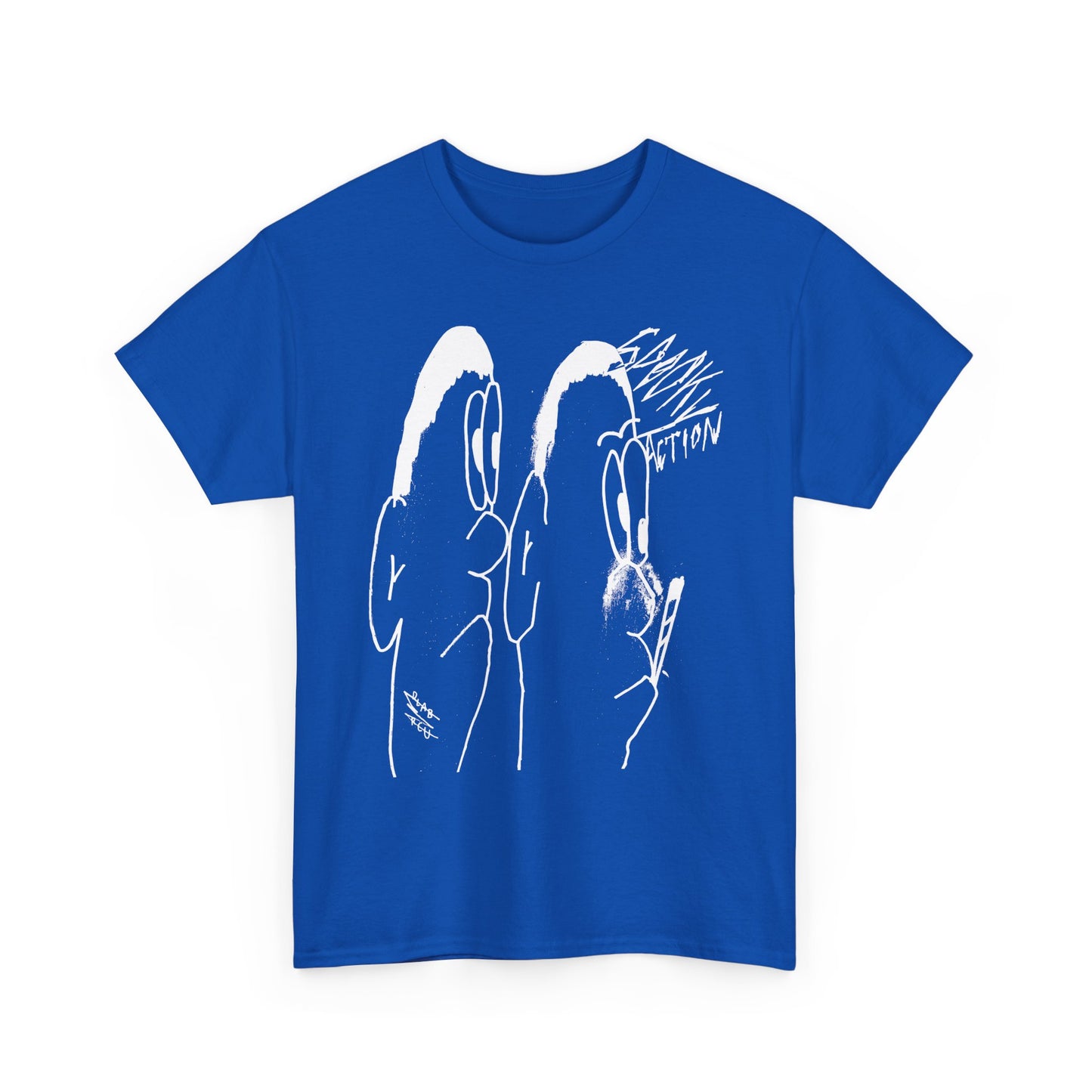 vintage norweigan weird doodle spooky action reproduction tshirt
