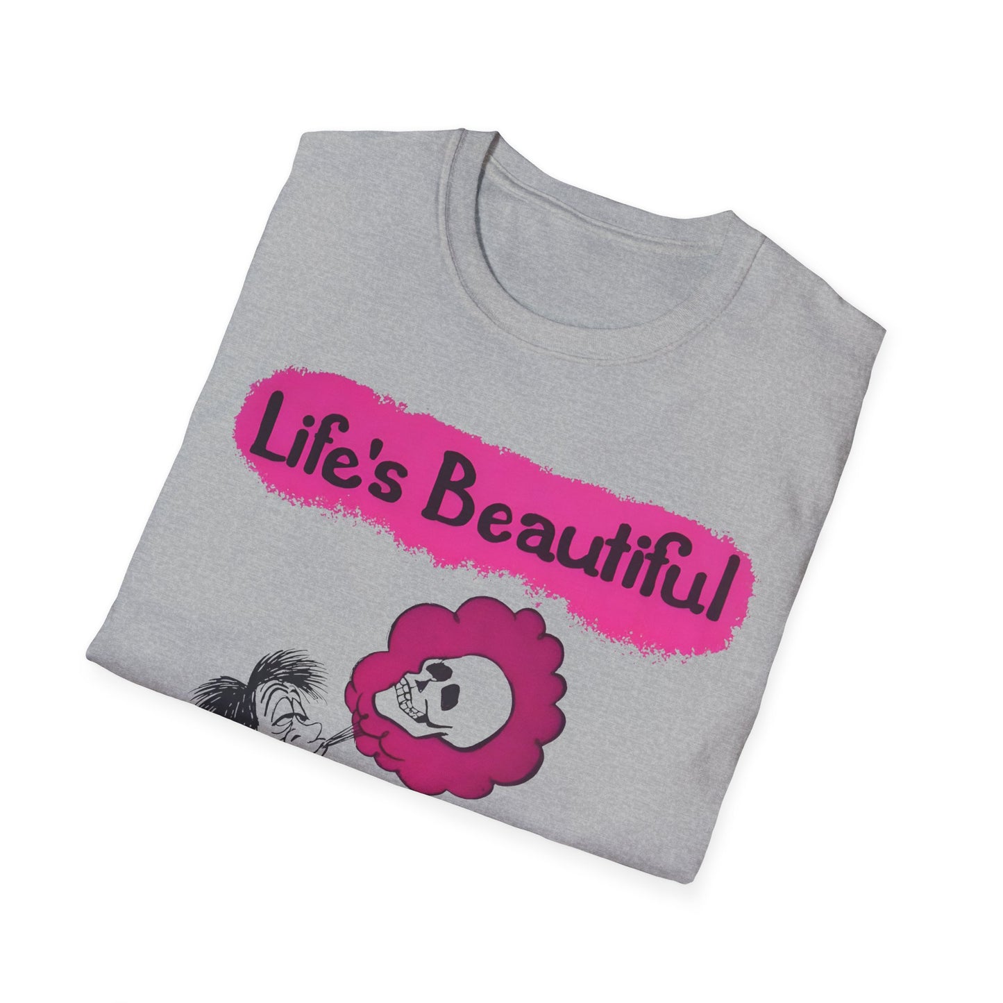 1960s/70s anti-drug poster tshirt "life's beautiful, why blow it?" by smartset smarteen s.o.s tshirt