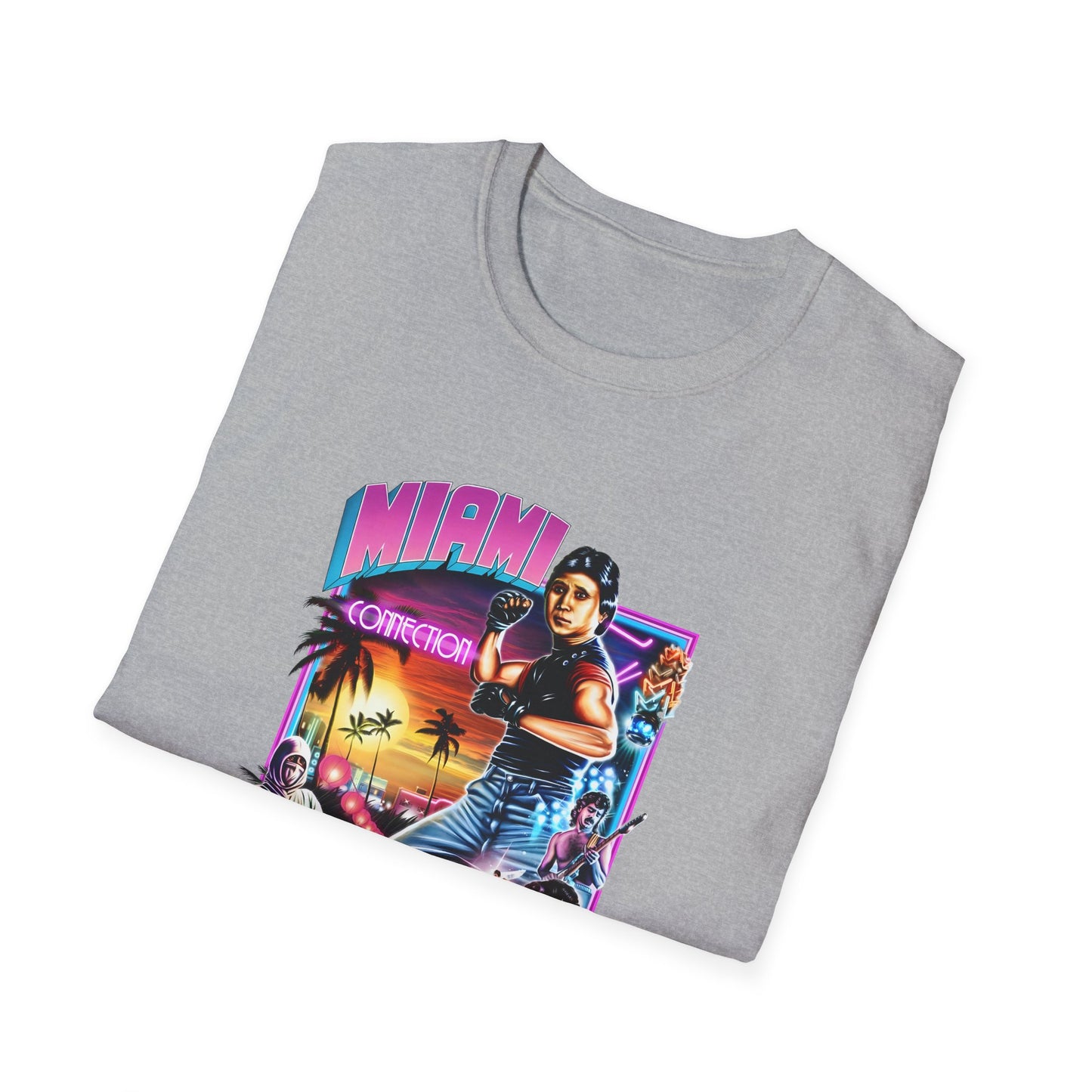 1987 movie miami connection movie poster tshirt