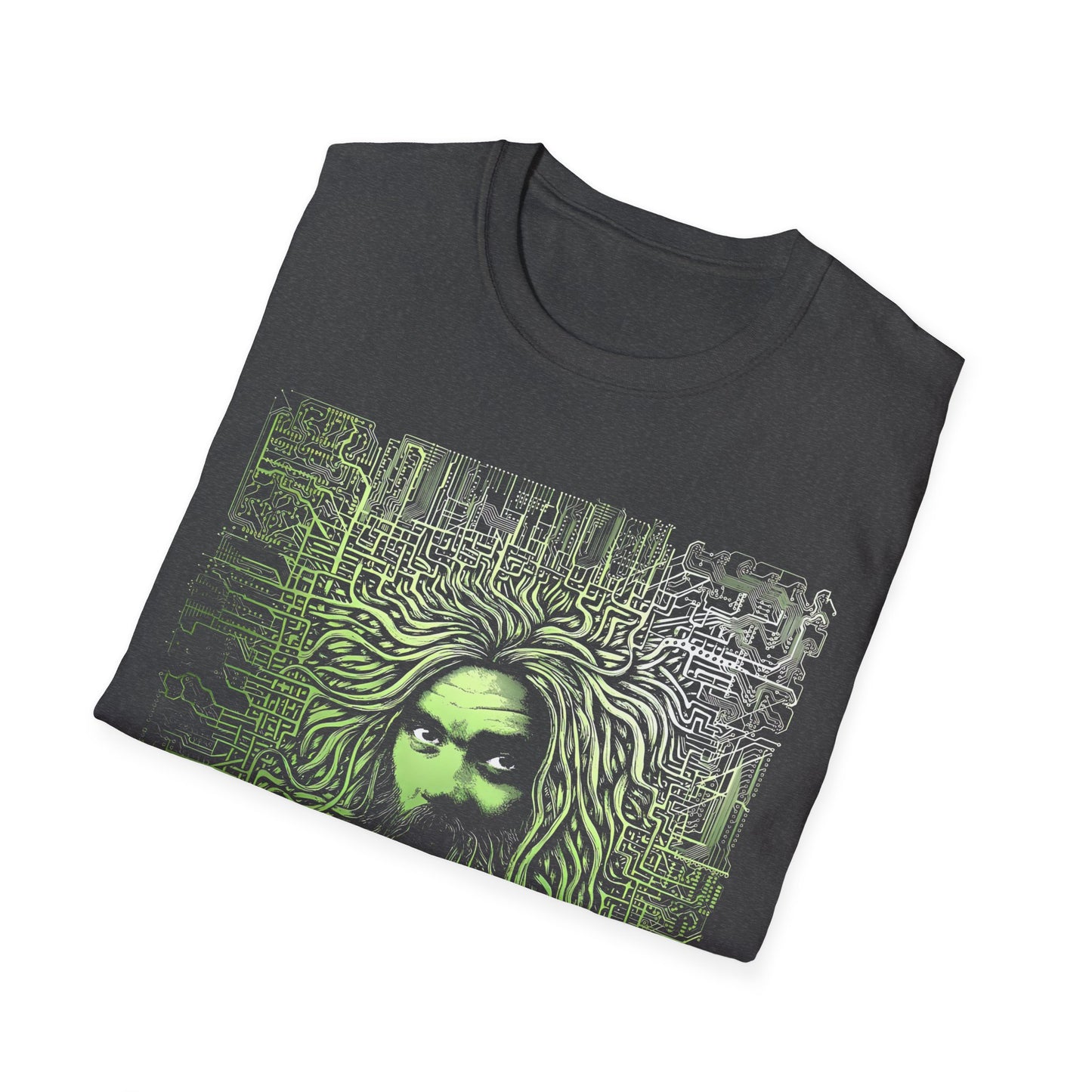 roky erickson tour poster in green tshirt