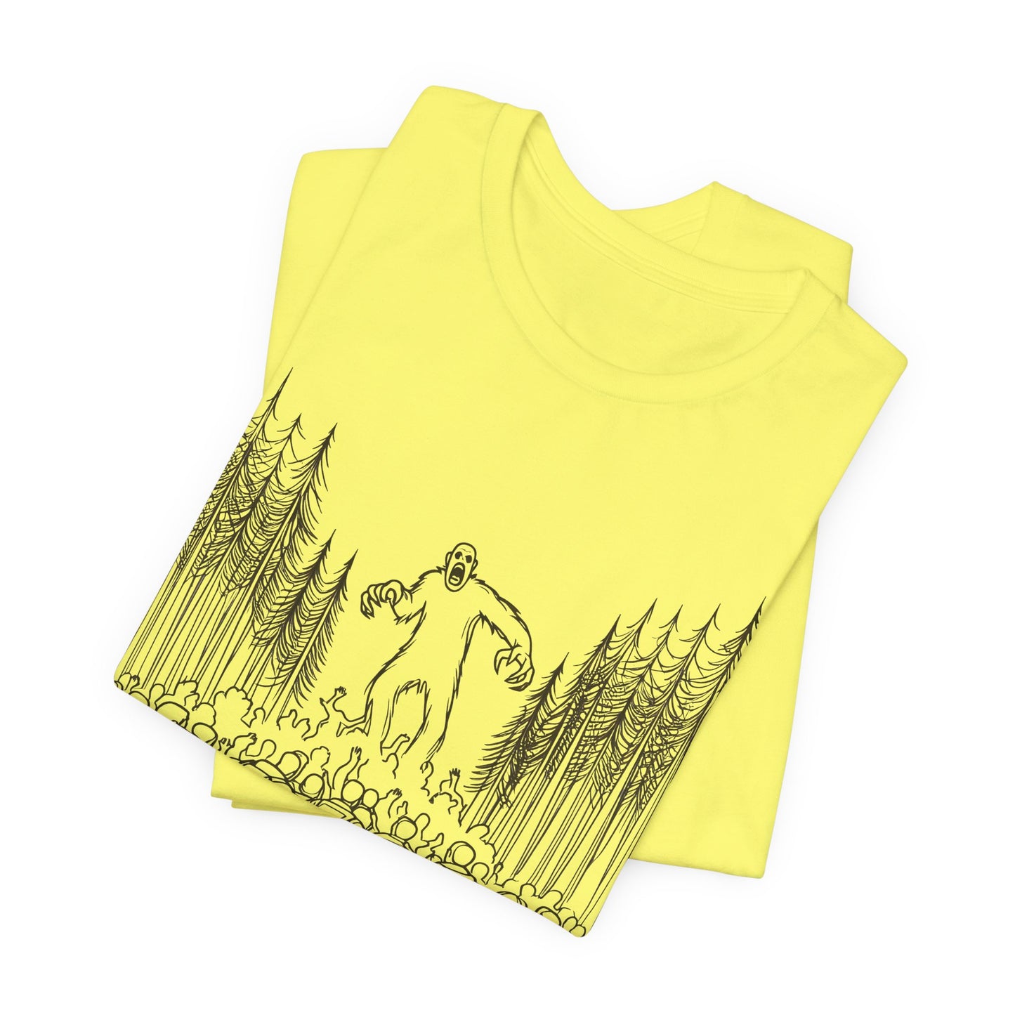 sasquatch attacks tshirt