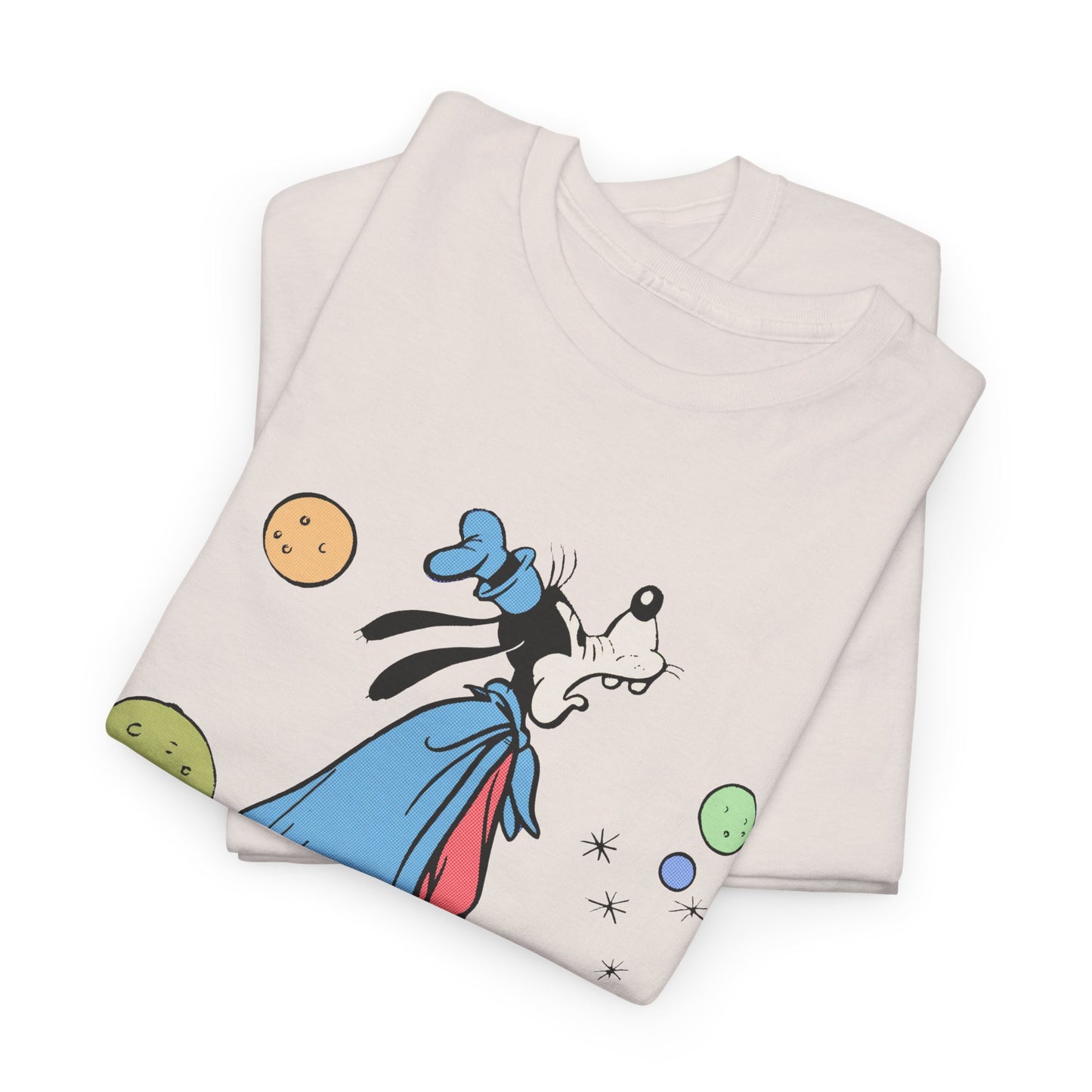 dog in space comic tshirt