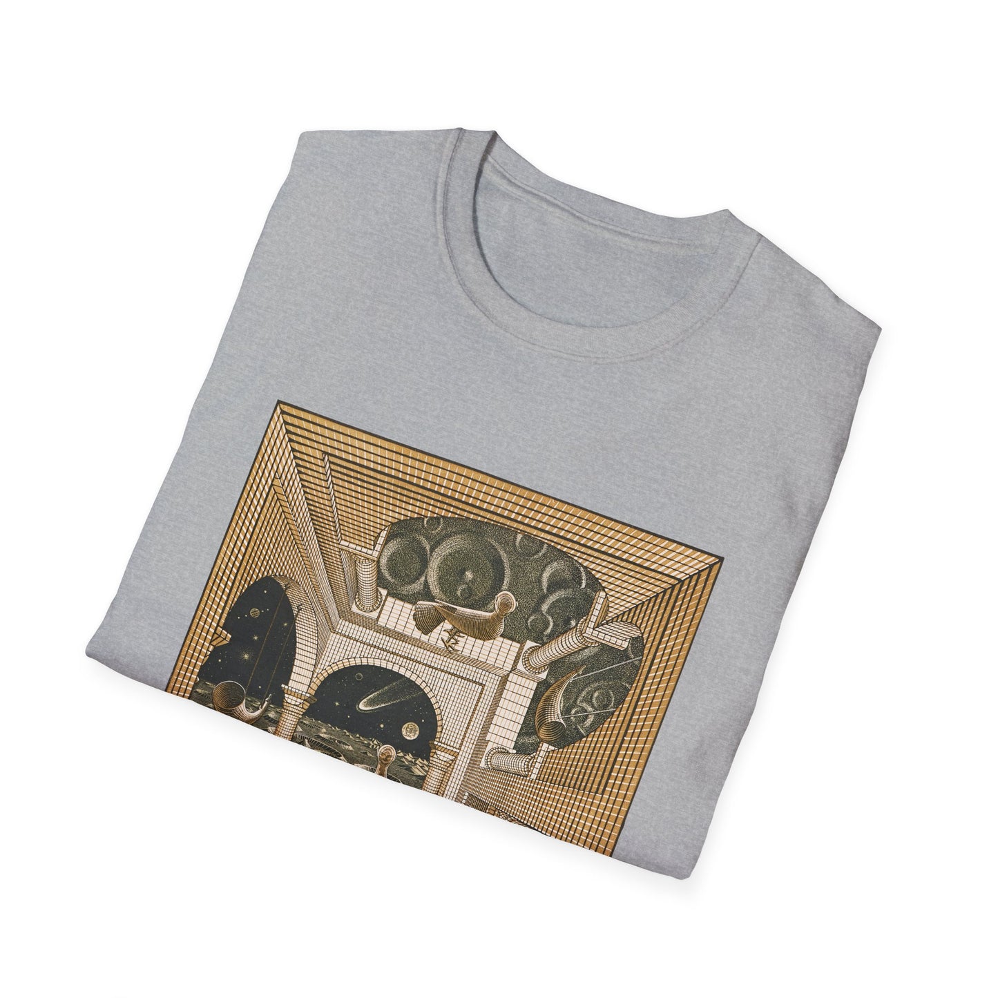 1947 m.c escher another world tshirt