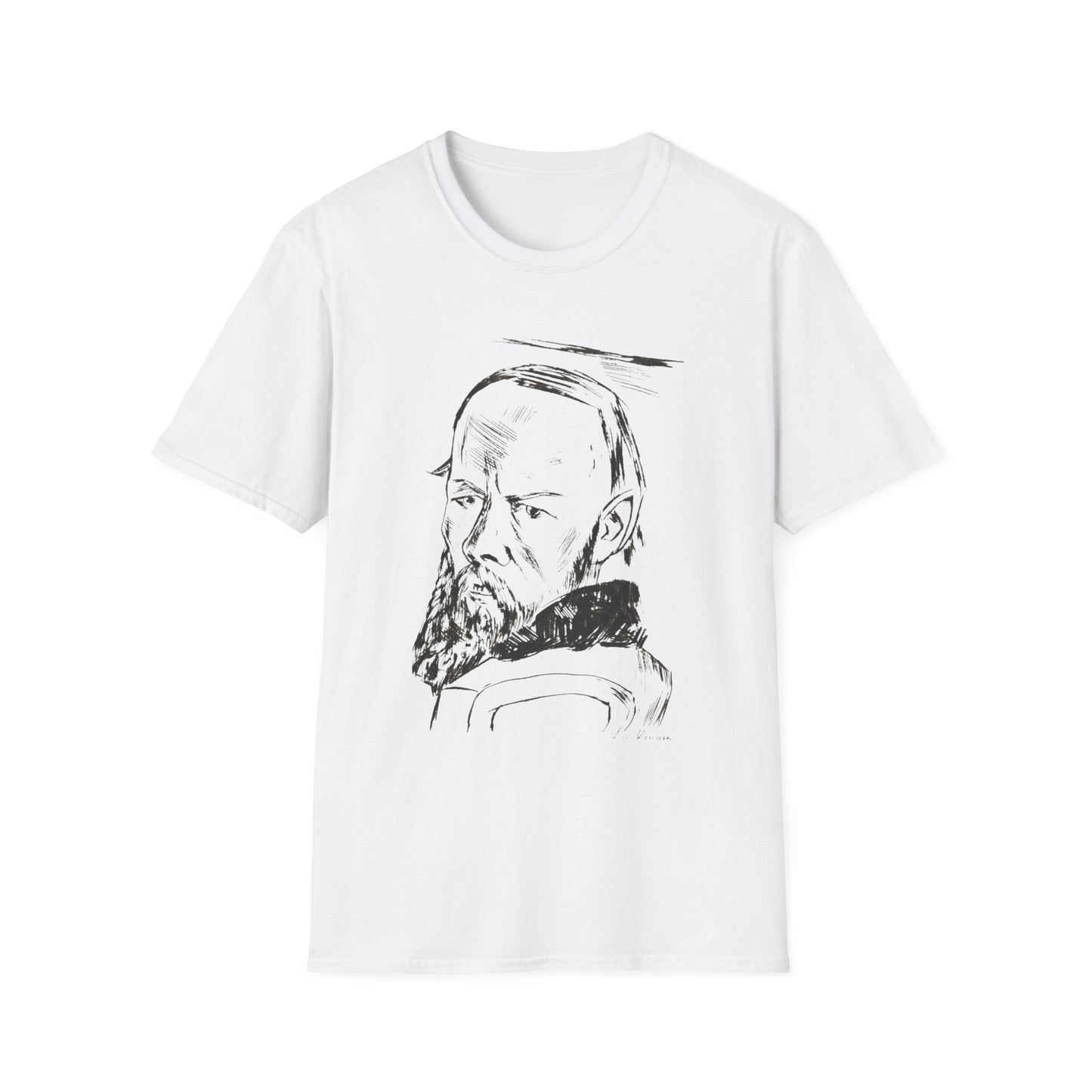 1921 max beckman etching portrait of dostoyevsky (bildnis dostojewski) tshirt