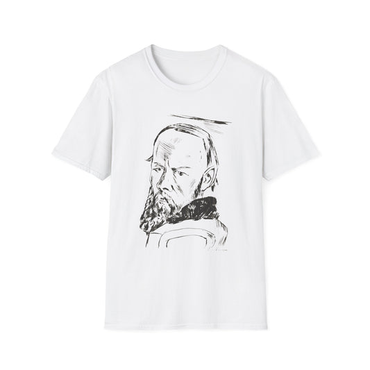 1921 max beckman etching portrait of dostoyevsky (bildnis dostojewski) tshirt