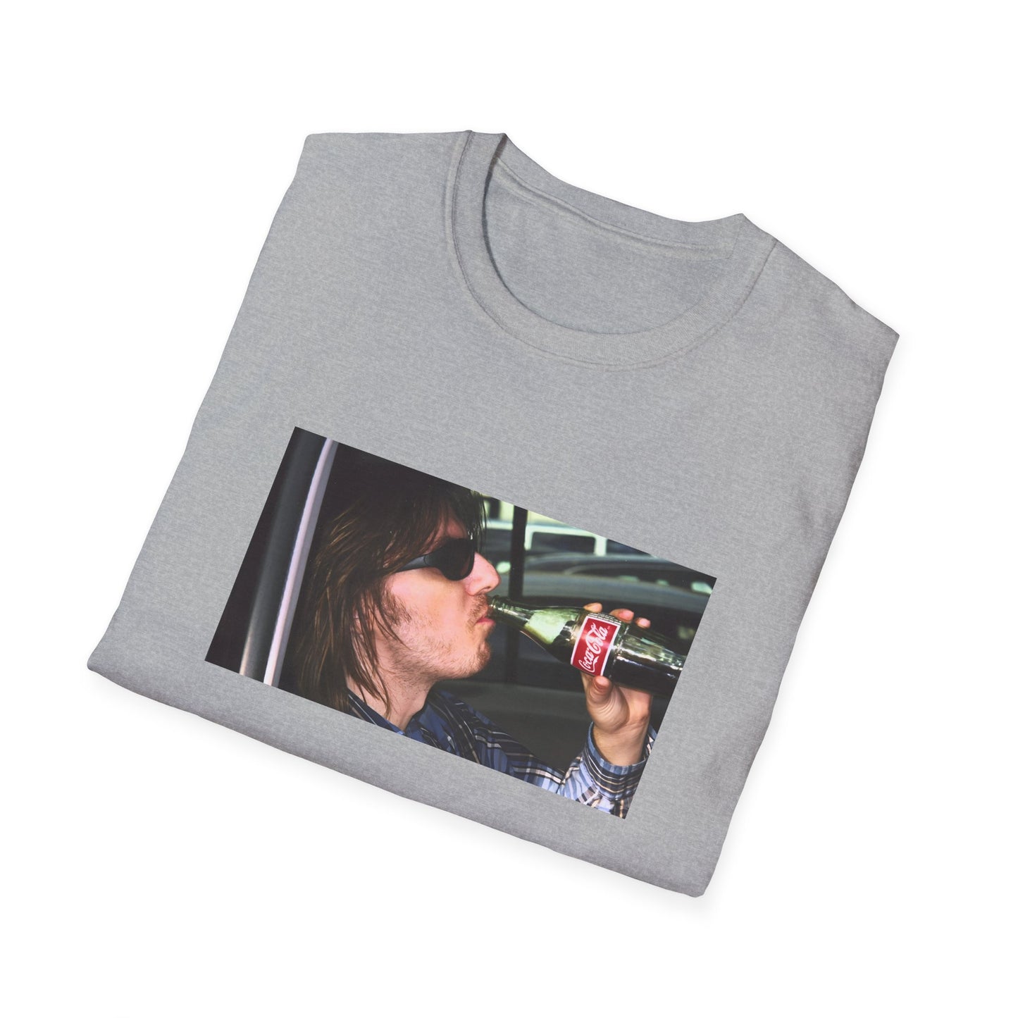 mitch hedberg drinking a soda photo tshirt