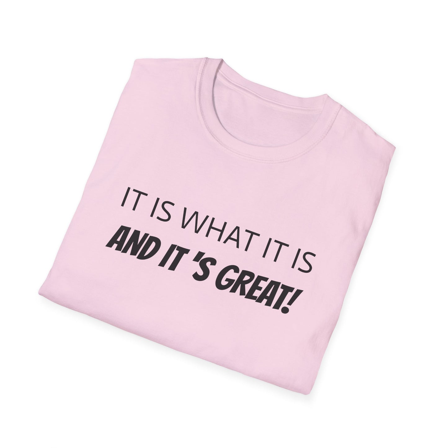 it is what it is and it's great! tshirt