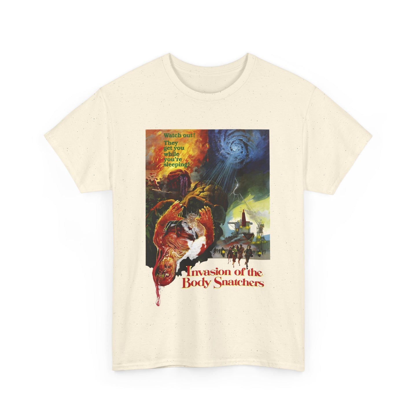 1978 invasion of the body snatchers movie poster tshirt