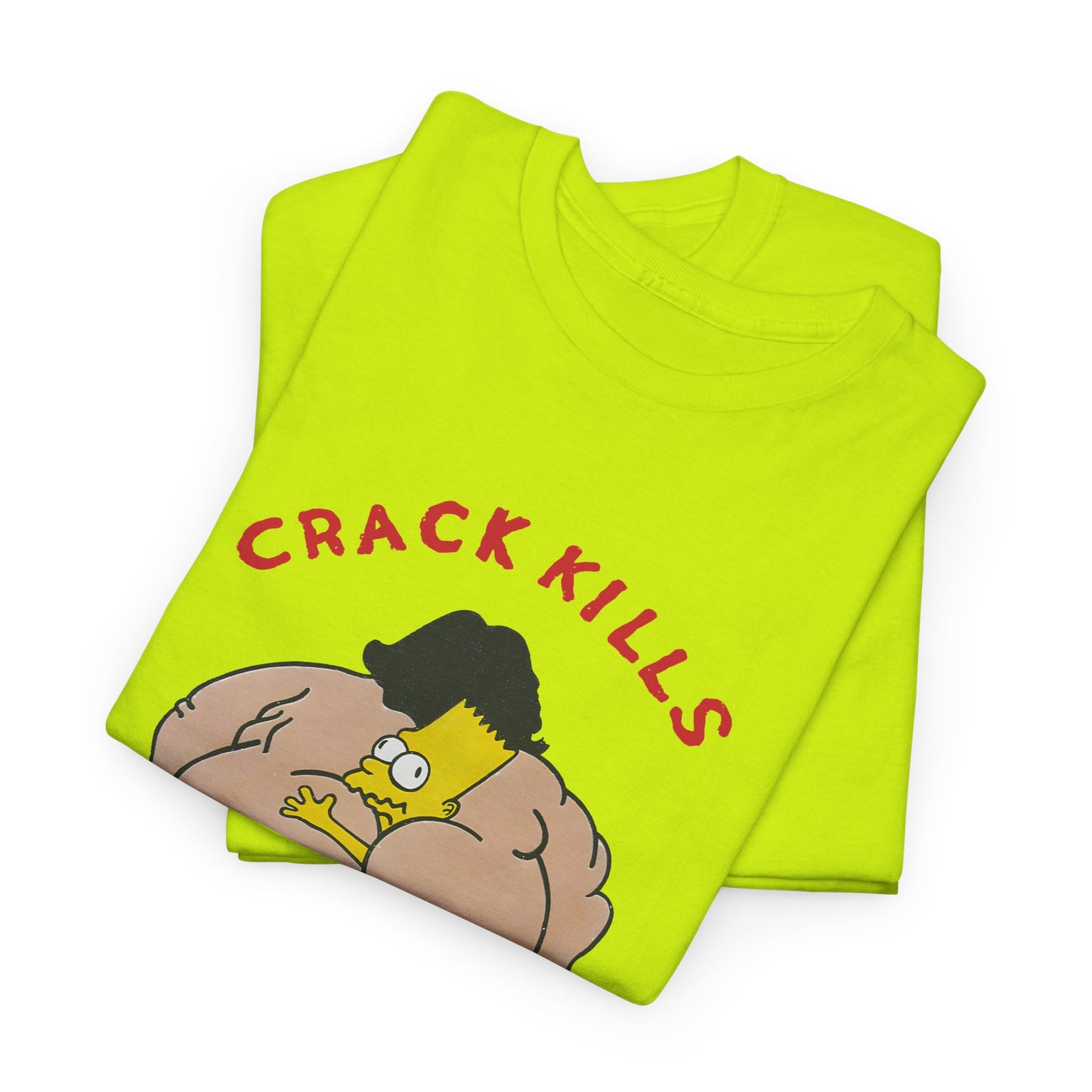 bart simpson crack kills parody vintage reproduction tshirt