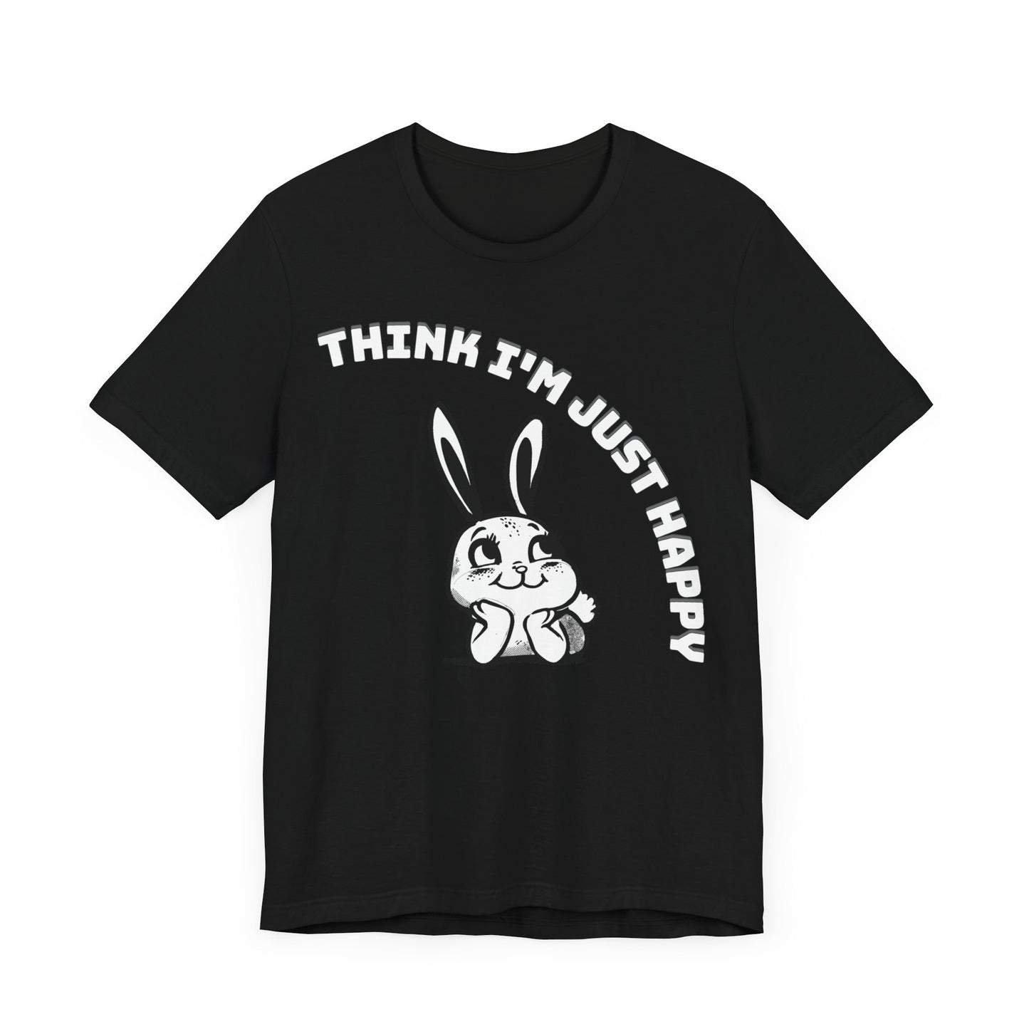 think I'm just happy nirvana song lyrics tshirt