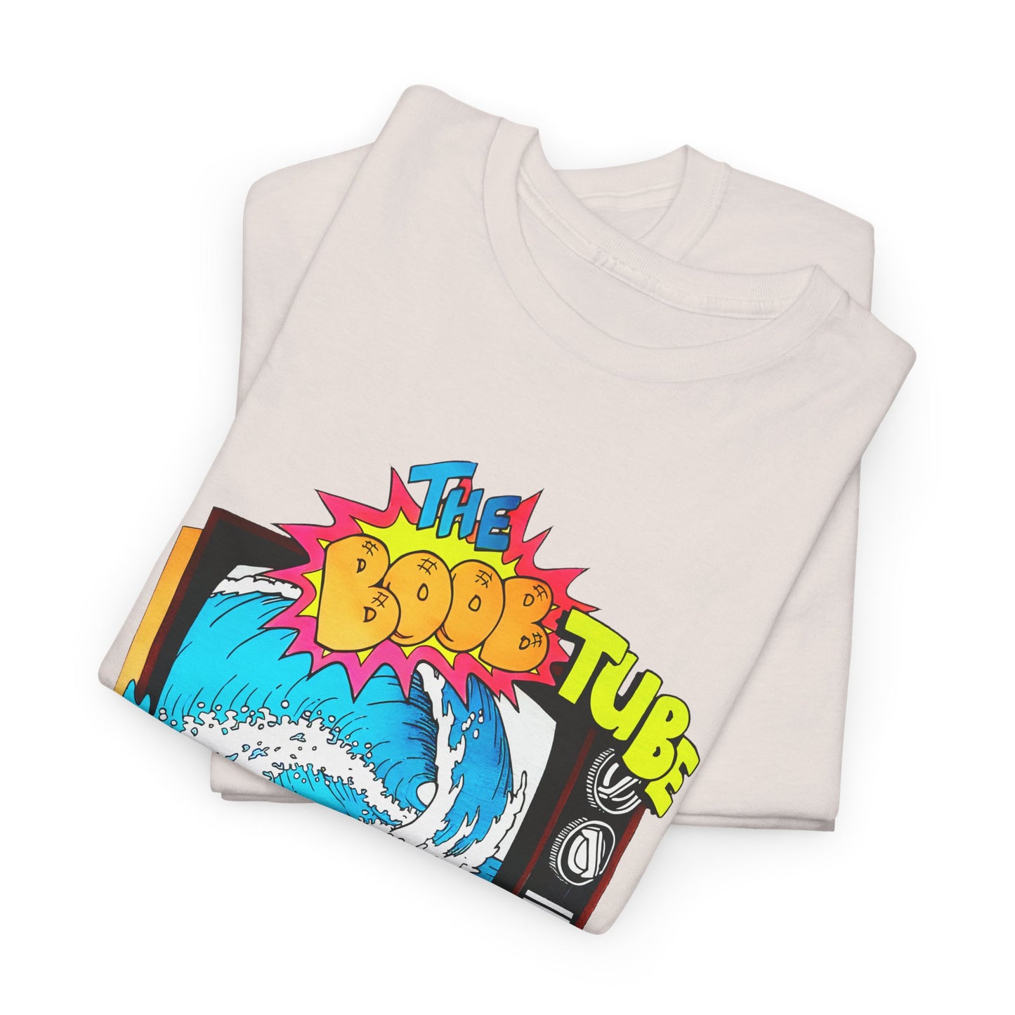 1980s boob tube surf style tv reproduction tshirt