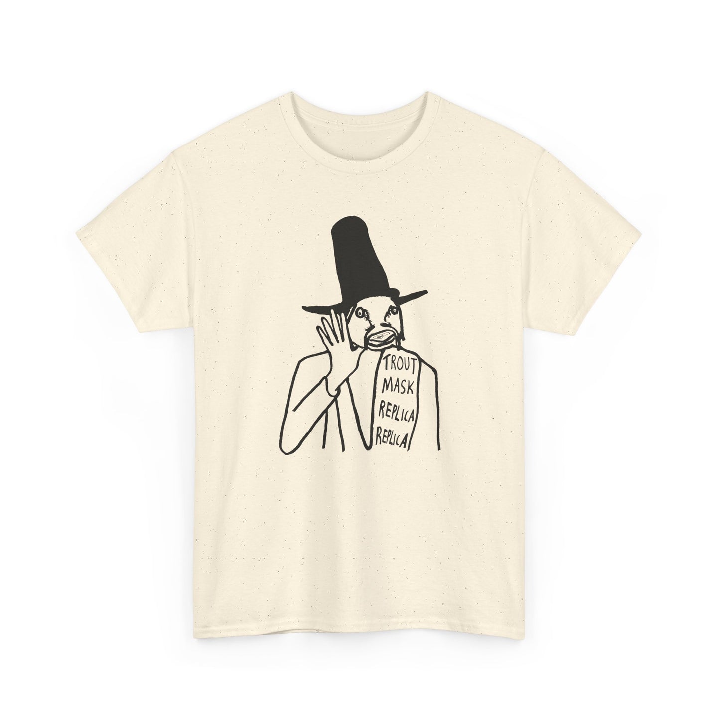 1969 captain beefheart trout mask replica album replica original drawing tshirt
