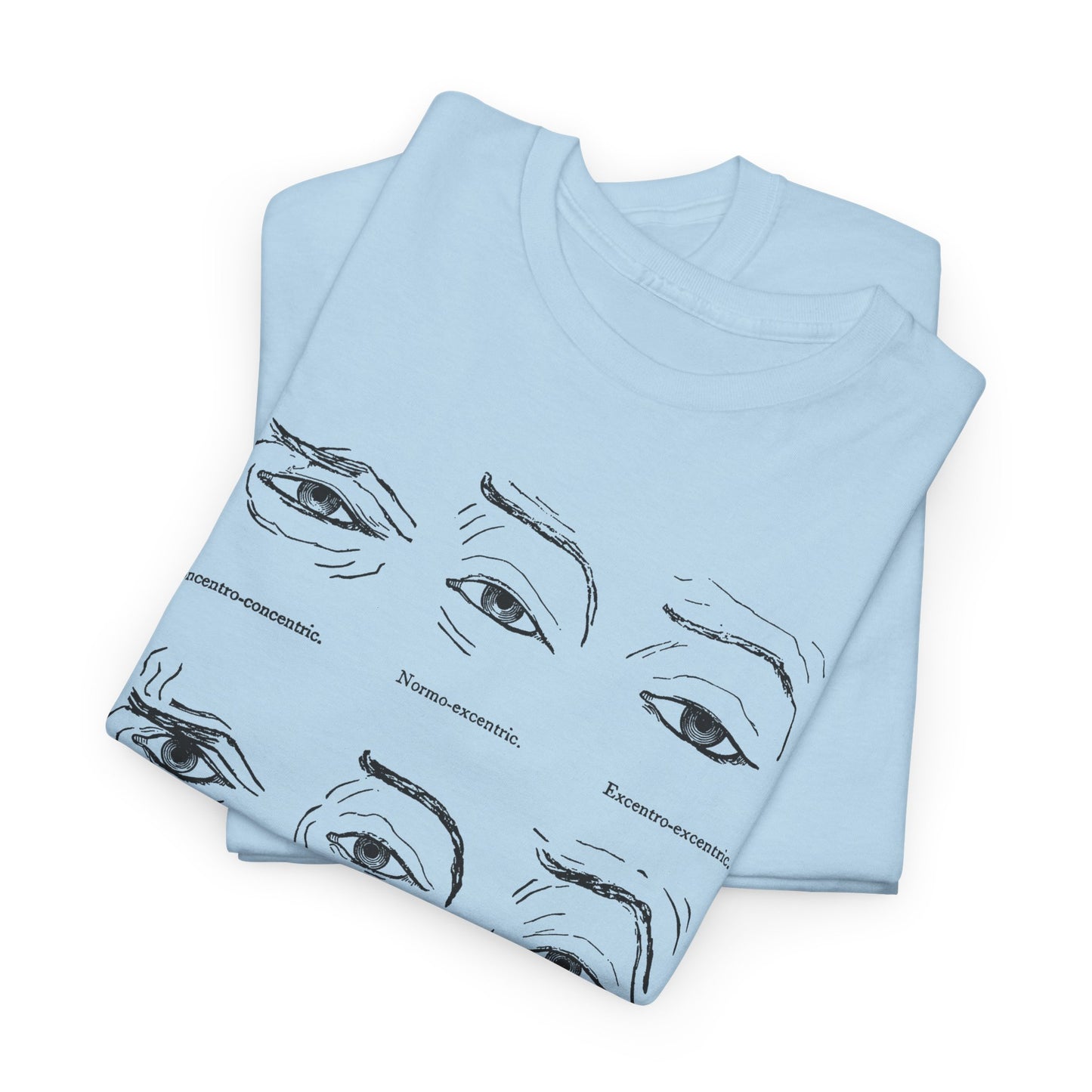 1886 human eye expressions chart tshirt