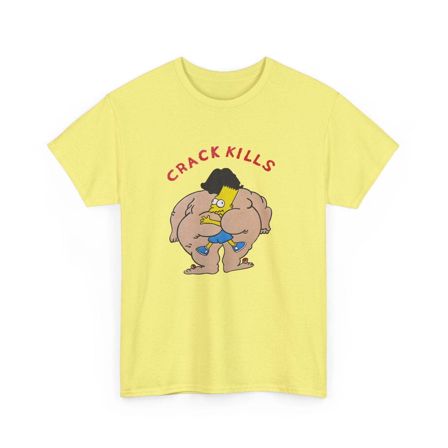 bart simpson crack kills parody vintage reproduction tshirt