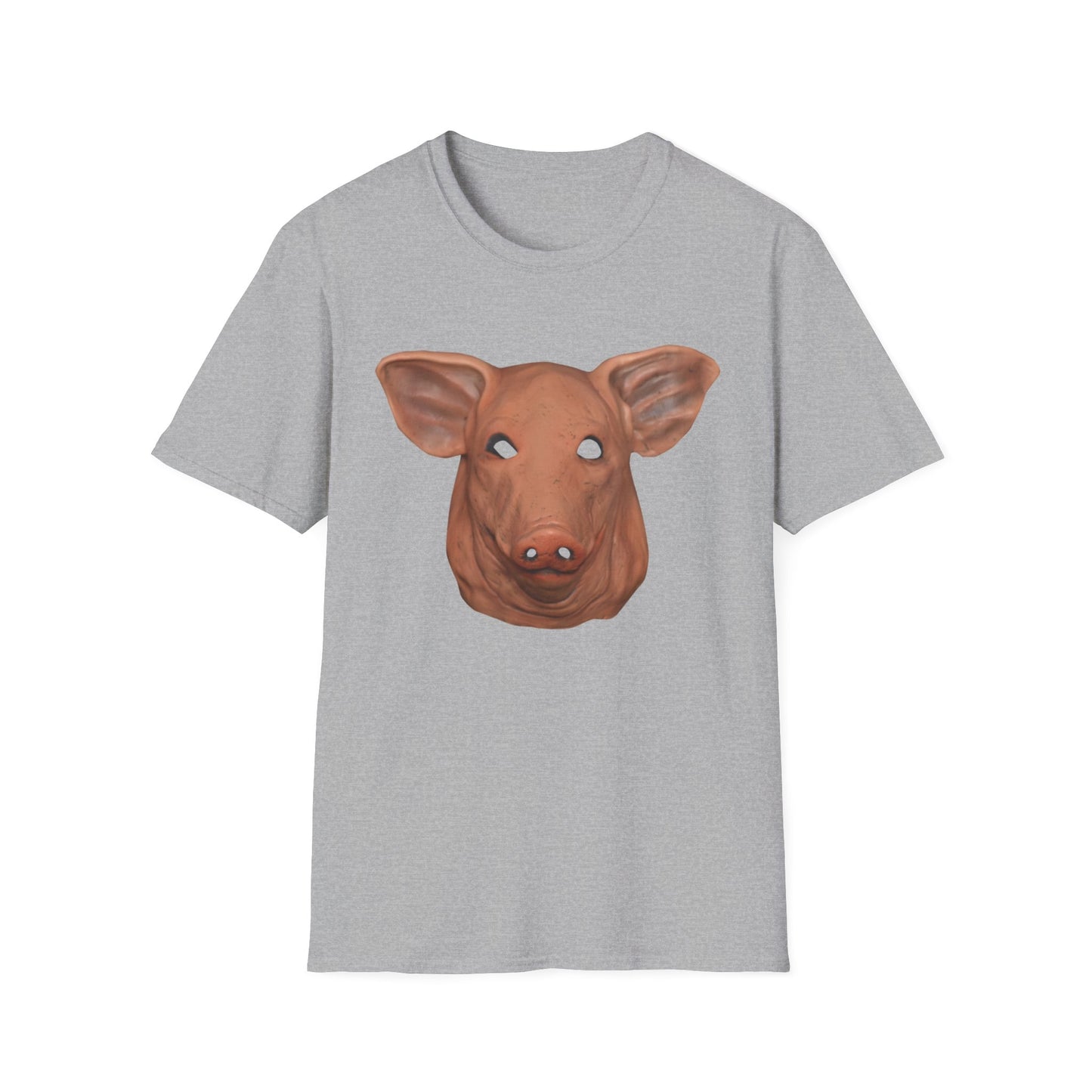 creepy pig mask tshirt