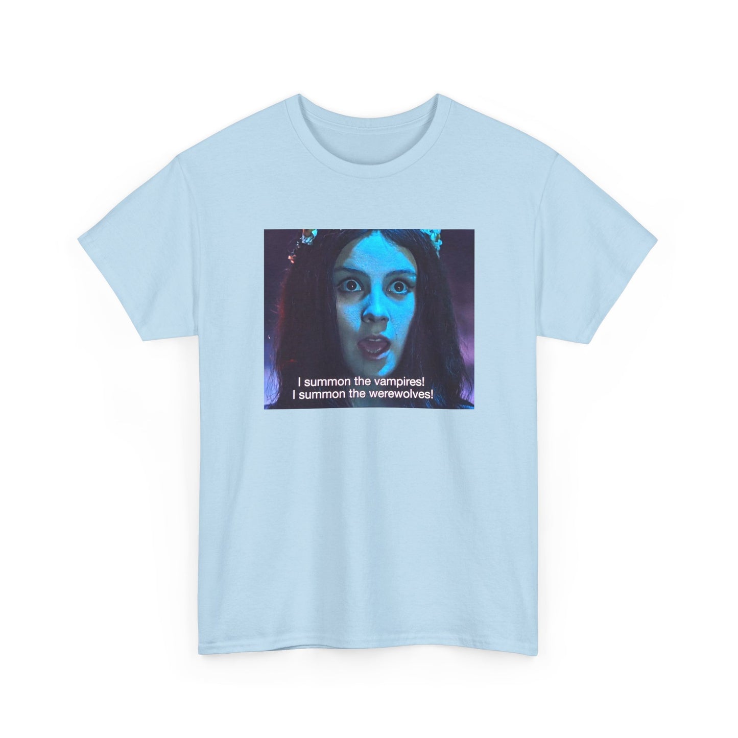 1967 viy movie scene witch girl i summon the vampires i summon the werewolves tshirt