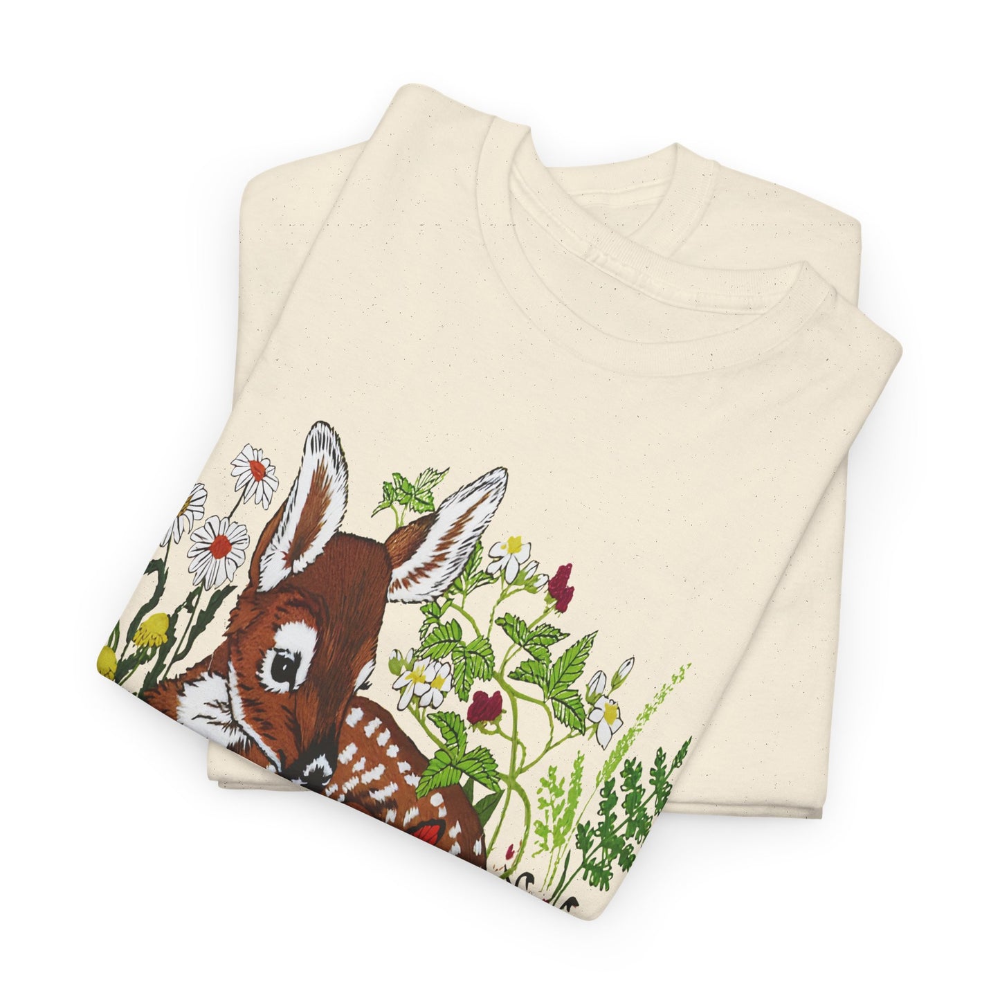 vintage fawn graphic reproduction tshirt