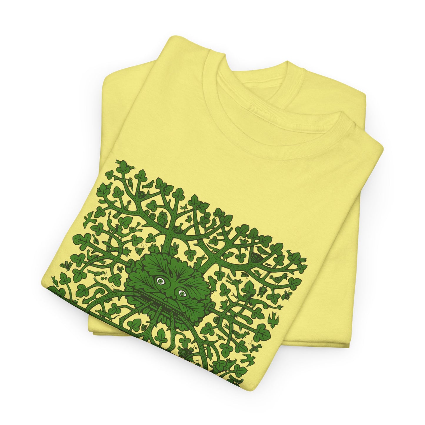 unknown date the green man by fritz eichenberg wood engraving reproduction tshirt