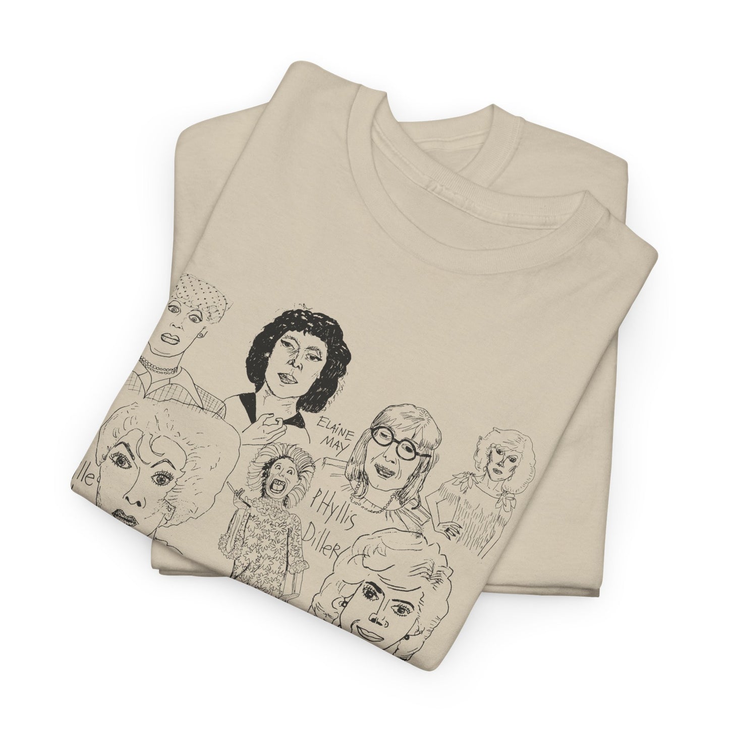 original drawing women of comedy collage tshirt
