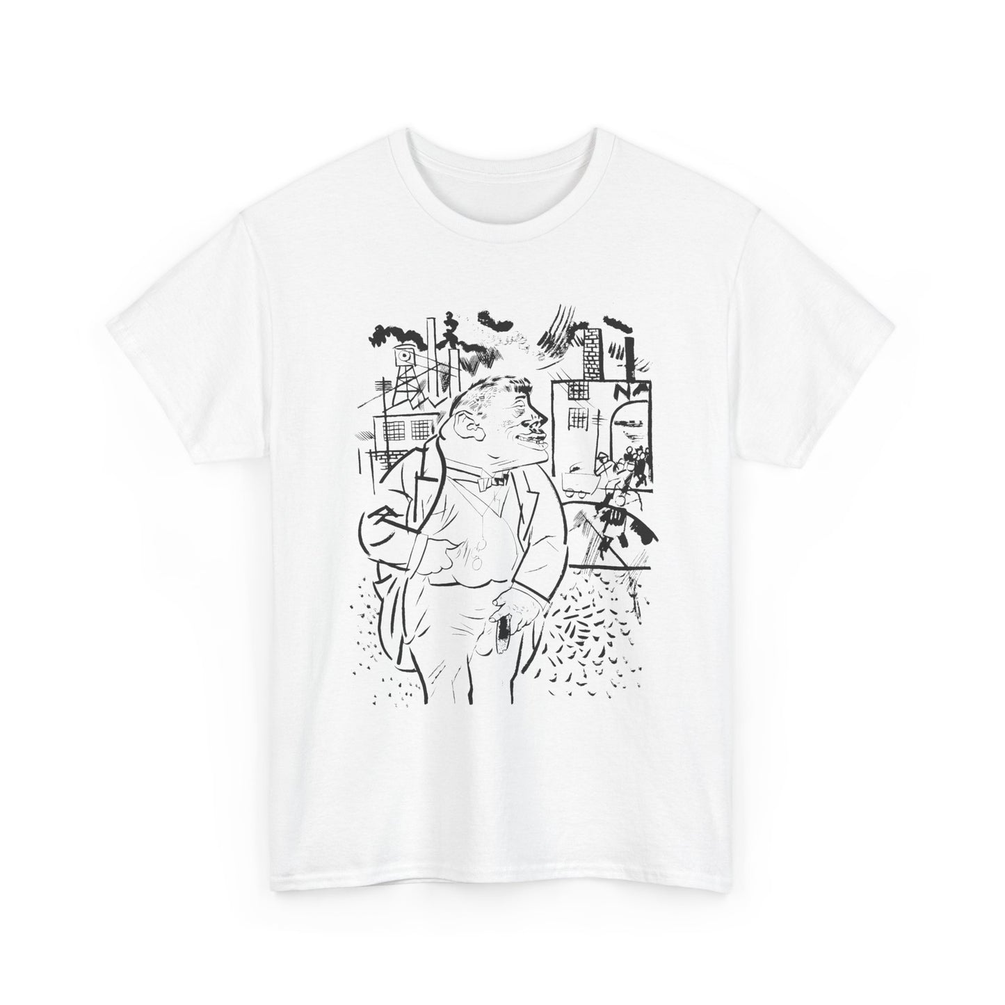 1921 geroge grosz sketch "i shall exterminate everything around me that restricts me from being the master" tshirt