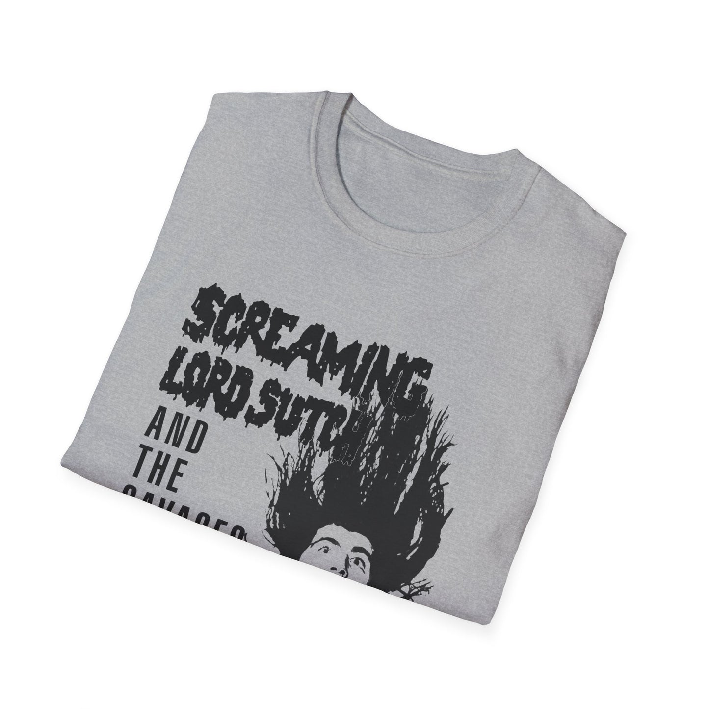 screaming lord sutch and the savages custom rock and roll tshirt