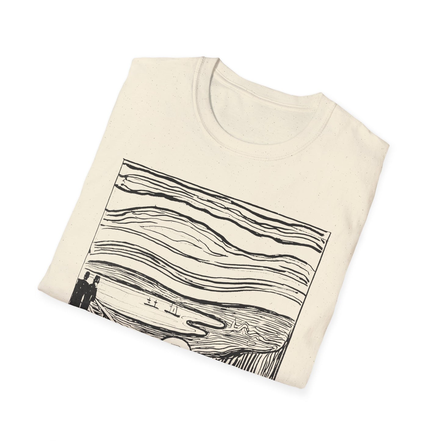 1895 lithography print of the scream by edvard munch tshirt