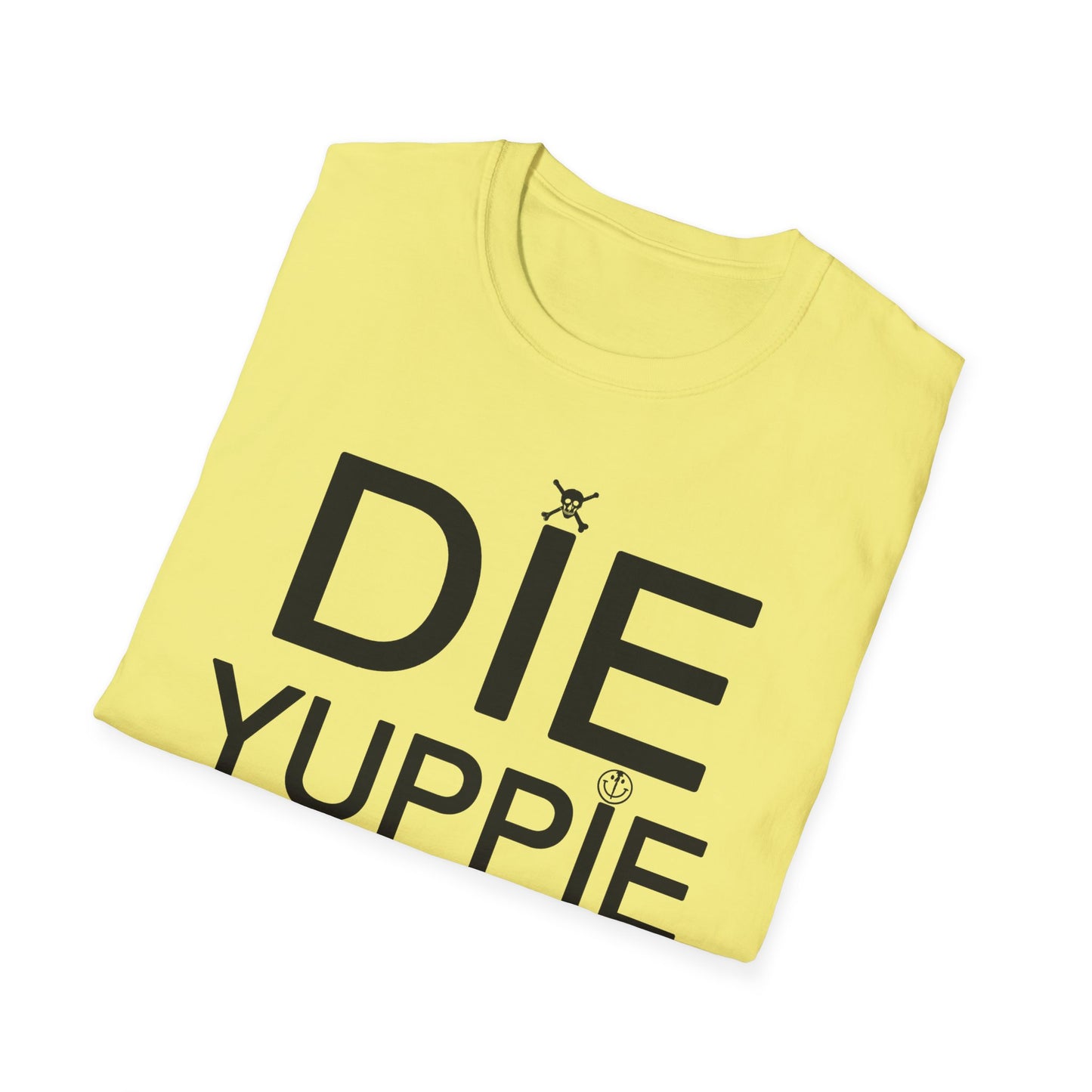 1980s NY inspired anti-gentrification message "die yuppie scum"! tshirt