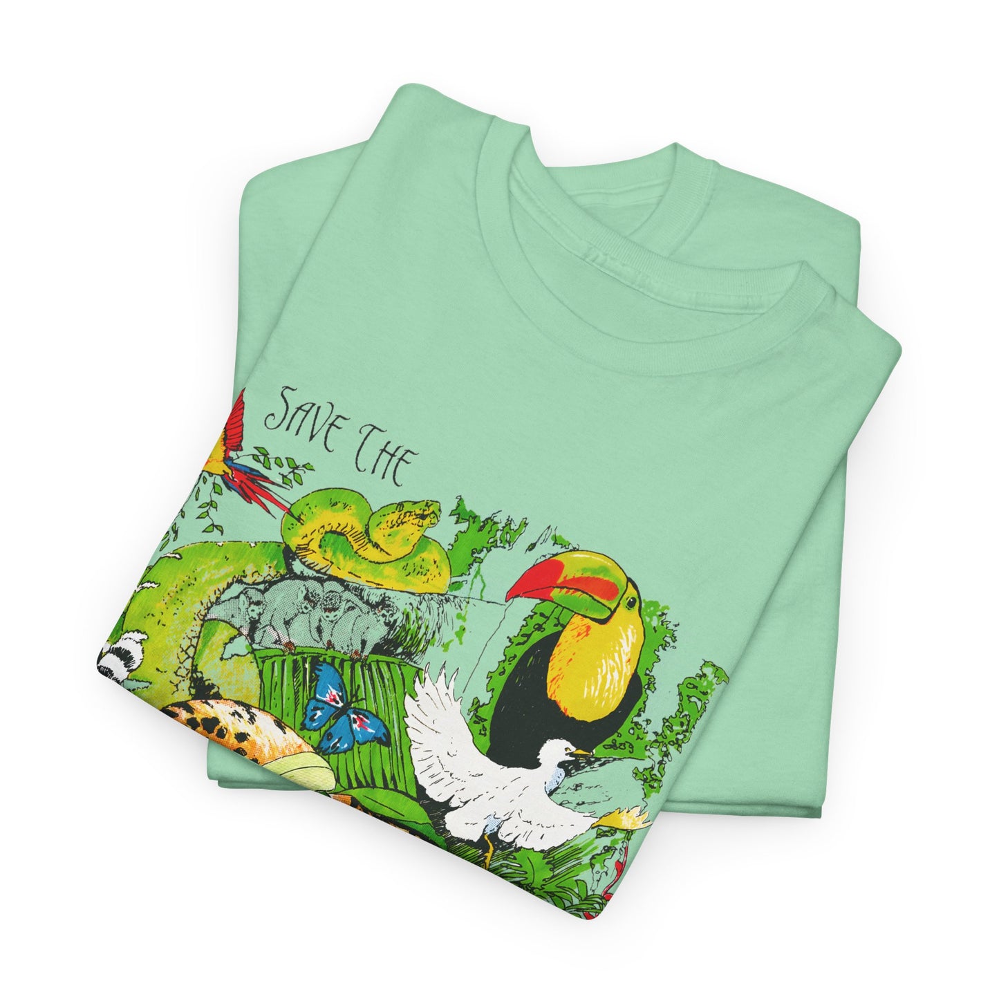 1993 vintage save the rainforest reproduction tshirt