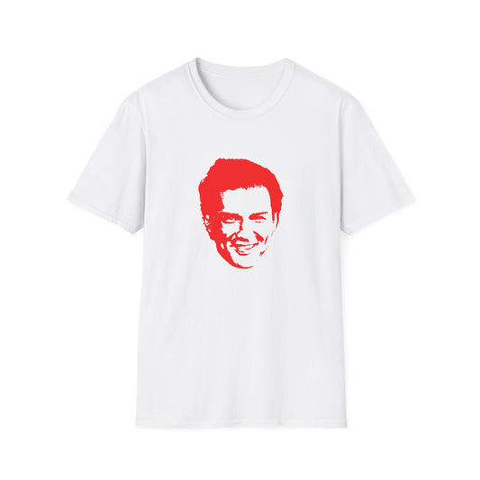 norm macdonald red stencil face tshirt