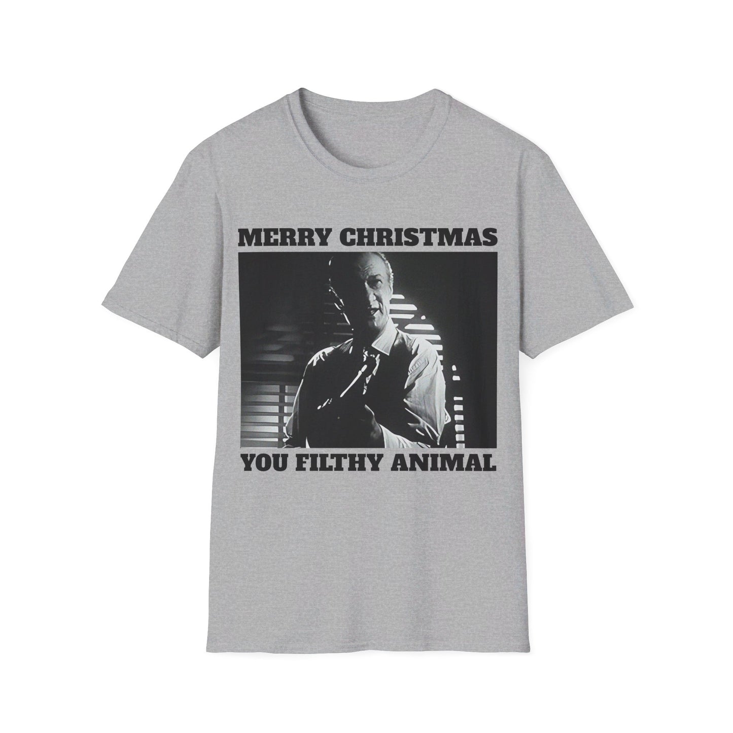 home alone gangster movie merry christmas you filthy animal christmas colours and a happy new year on the back tshirt