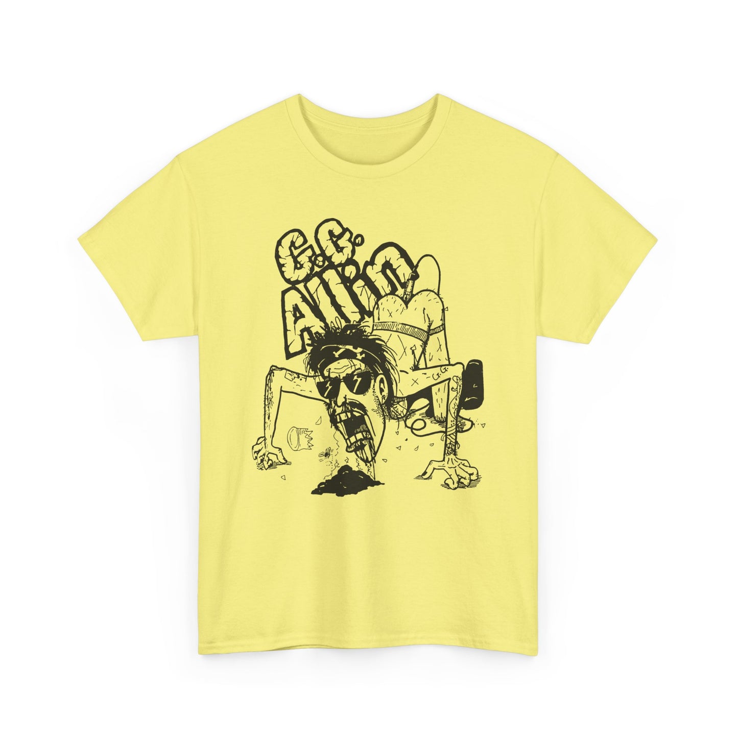 1990s gg allin show poster custom edit tshirt