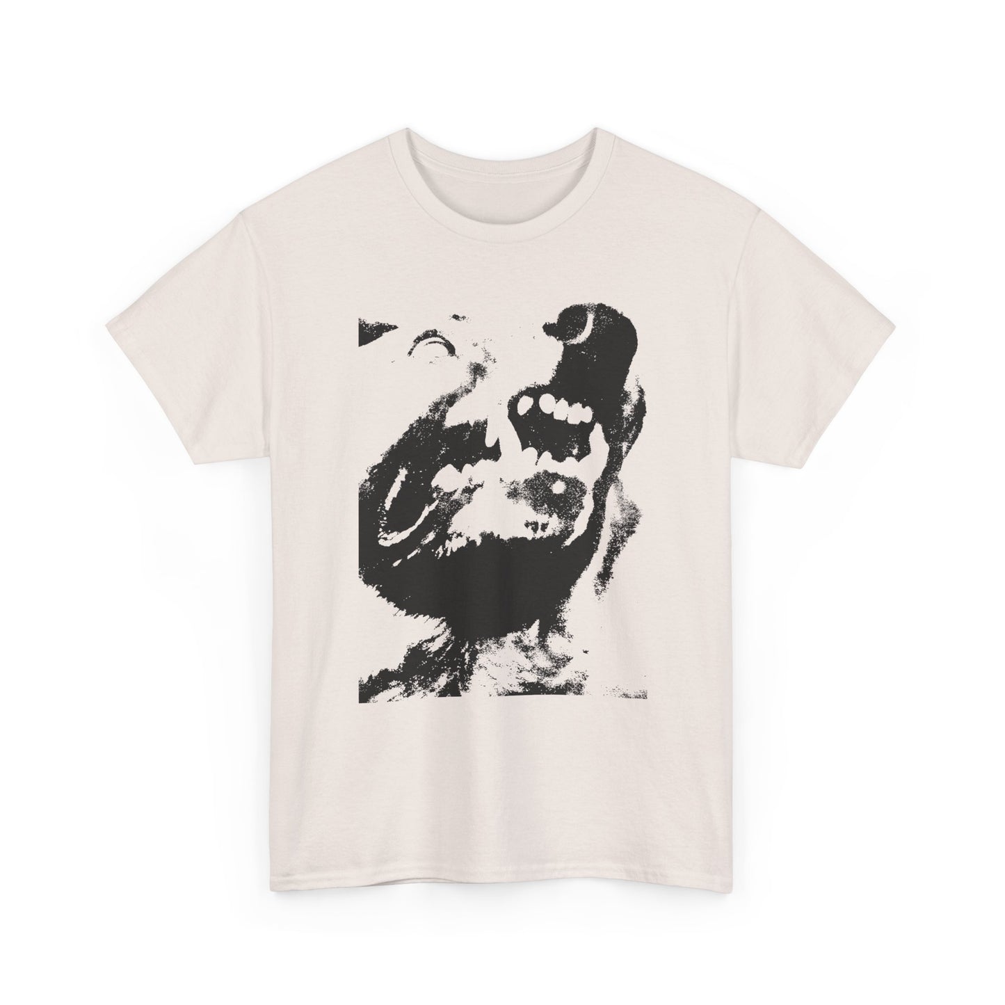 angry dog snarling tshirt