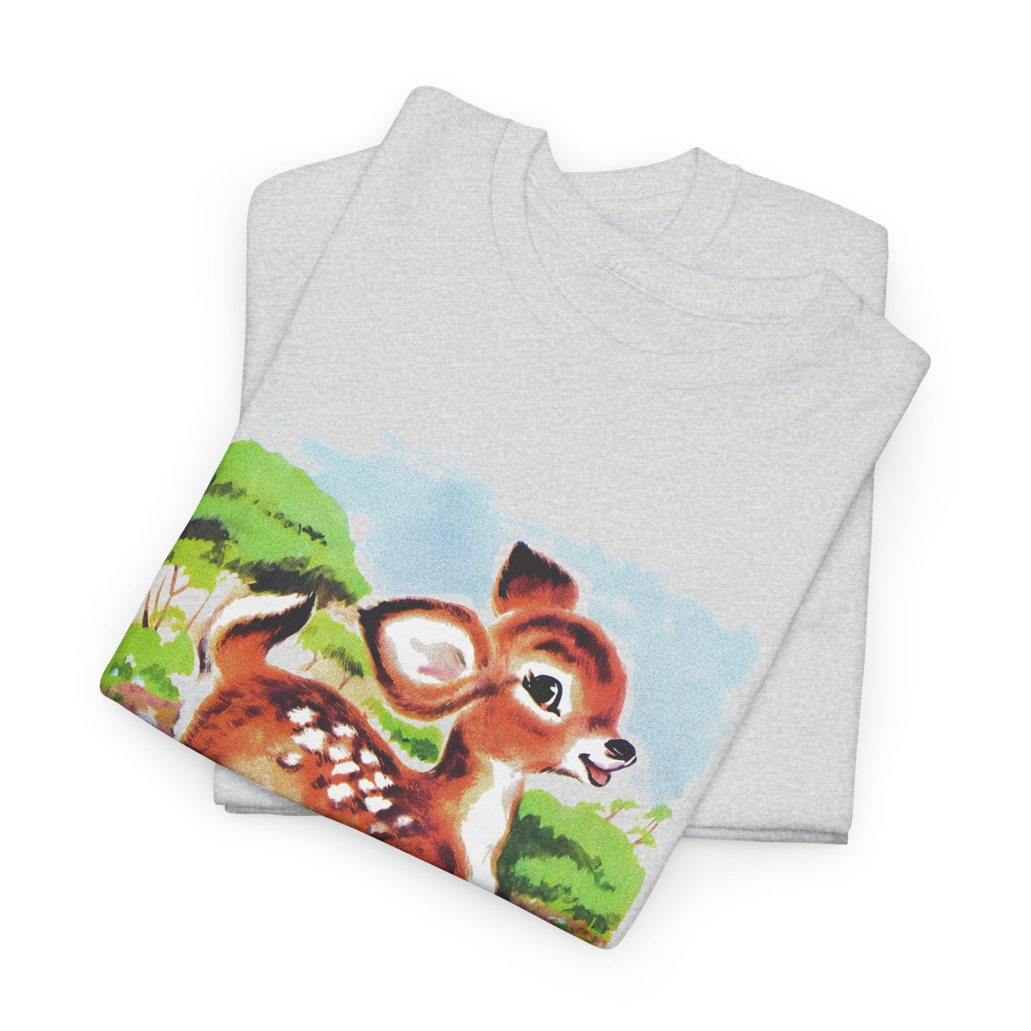 another vintage cute baby deer reproduction tshirt