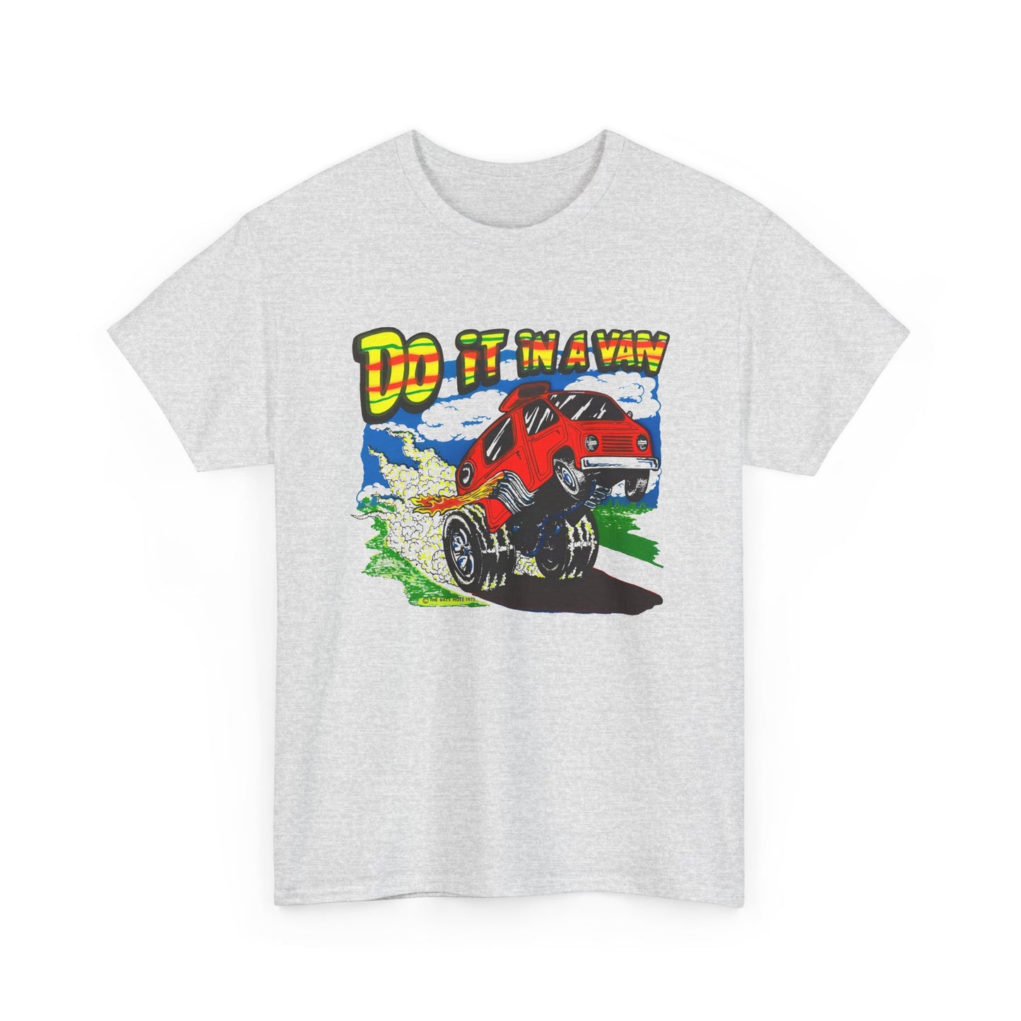 vintage 1975 do it in a van graphic reproduction tshirt