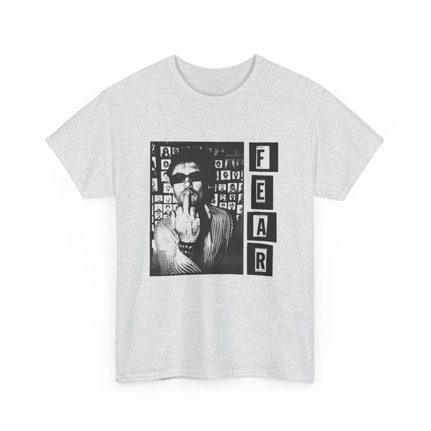 fear lee ving middle finger photo tshirt